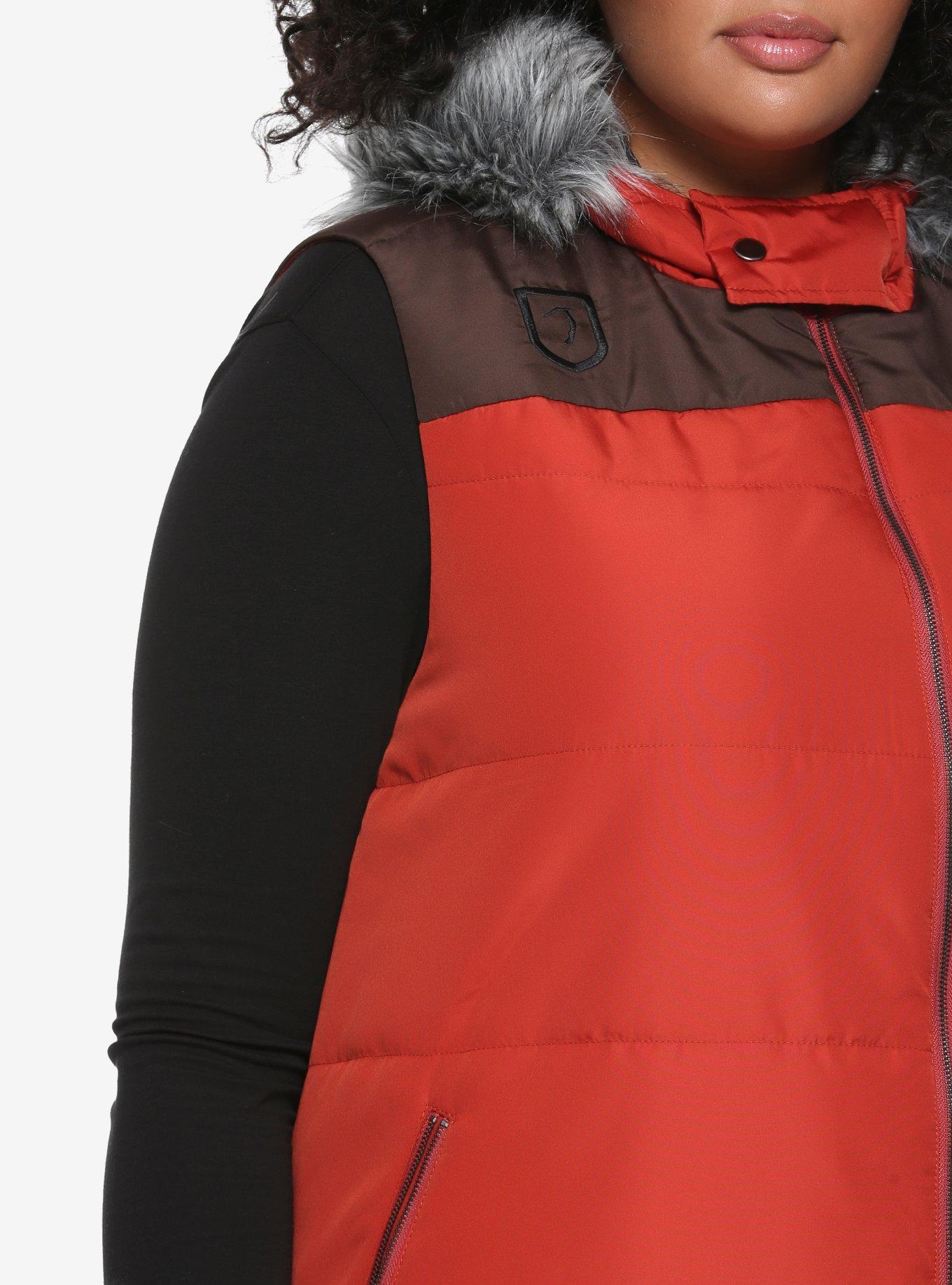 Tomb Raider Rise Of The Tomb Raider Puffer Vest Plus Size, , alternate