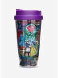 Disney Beauty And The Beast Stained Glass Travel Tumbler, , alternate