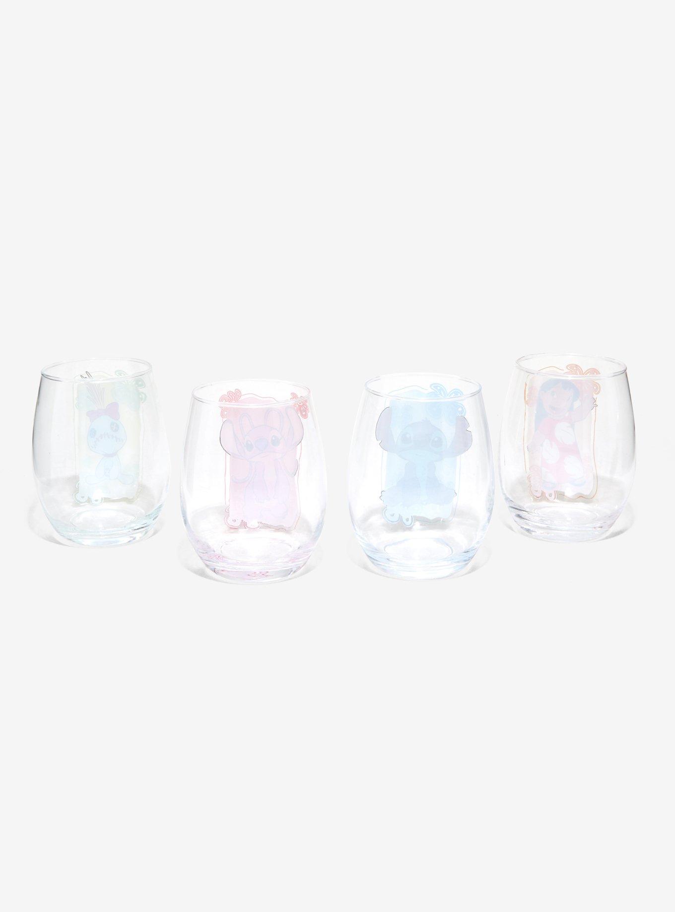 Lilo and Stitch Disney Sunset Stemless 20 oz Wine Glass
