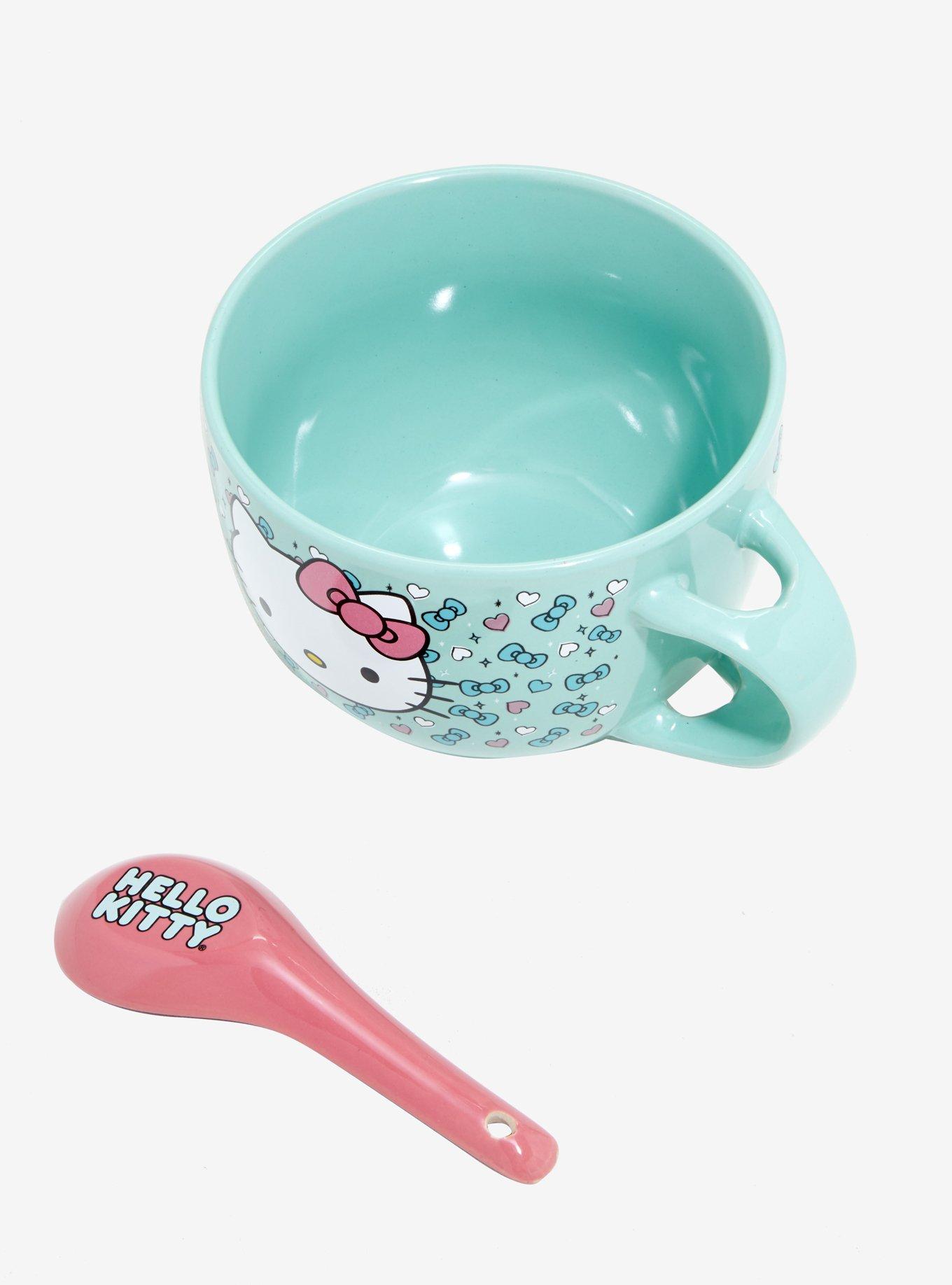 Hello Kitty Mint Soup Mug & Spoon Set, , alternate