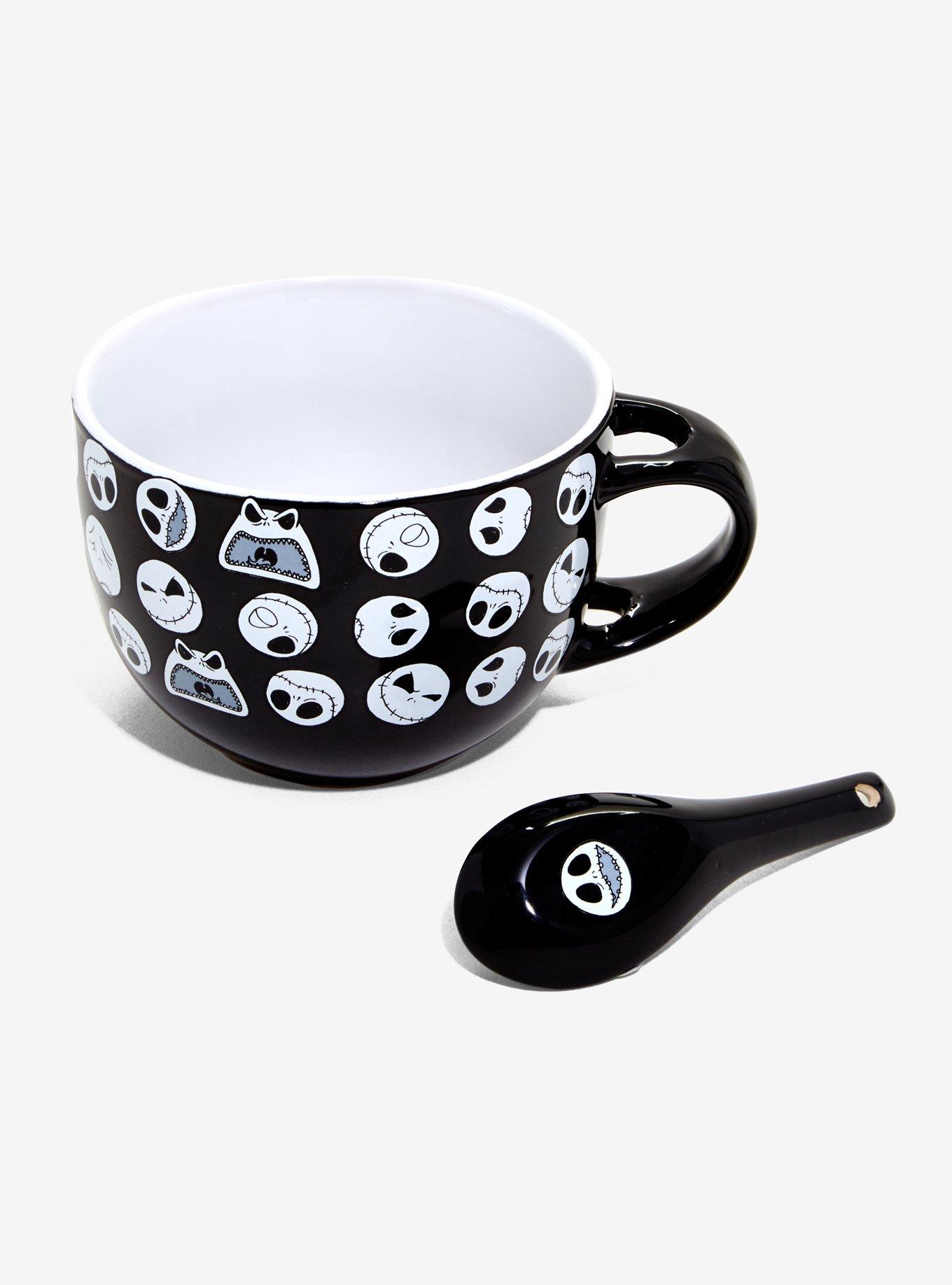 The Nightmare Before Christmas Jack Faces Soup Mug & Spoon Set, , alternate