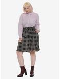 Supernatural Pentagram Plaid Skirt Plus Size Hot Topic Exclusive, , alternate