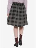 Supernatural Pentagram Plaid Skirt Plus Size Hot Topic Exclusive, , alternate