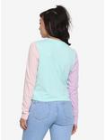 Pusheen Color Block Long-Sleeve Girls T-Shirt, , alternate