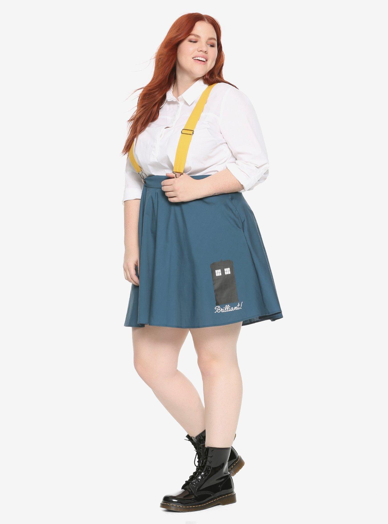 Doctor Who Brilliant Suspender Skirt Plus Size, , alternate