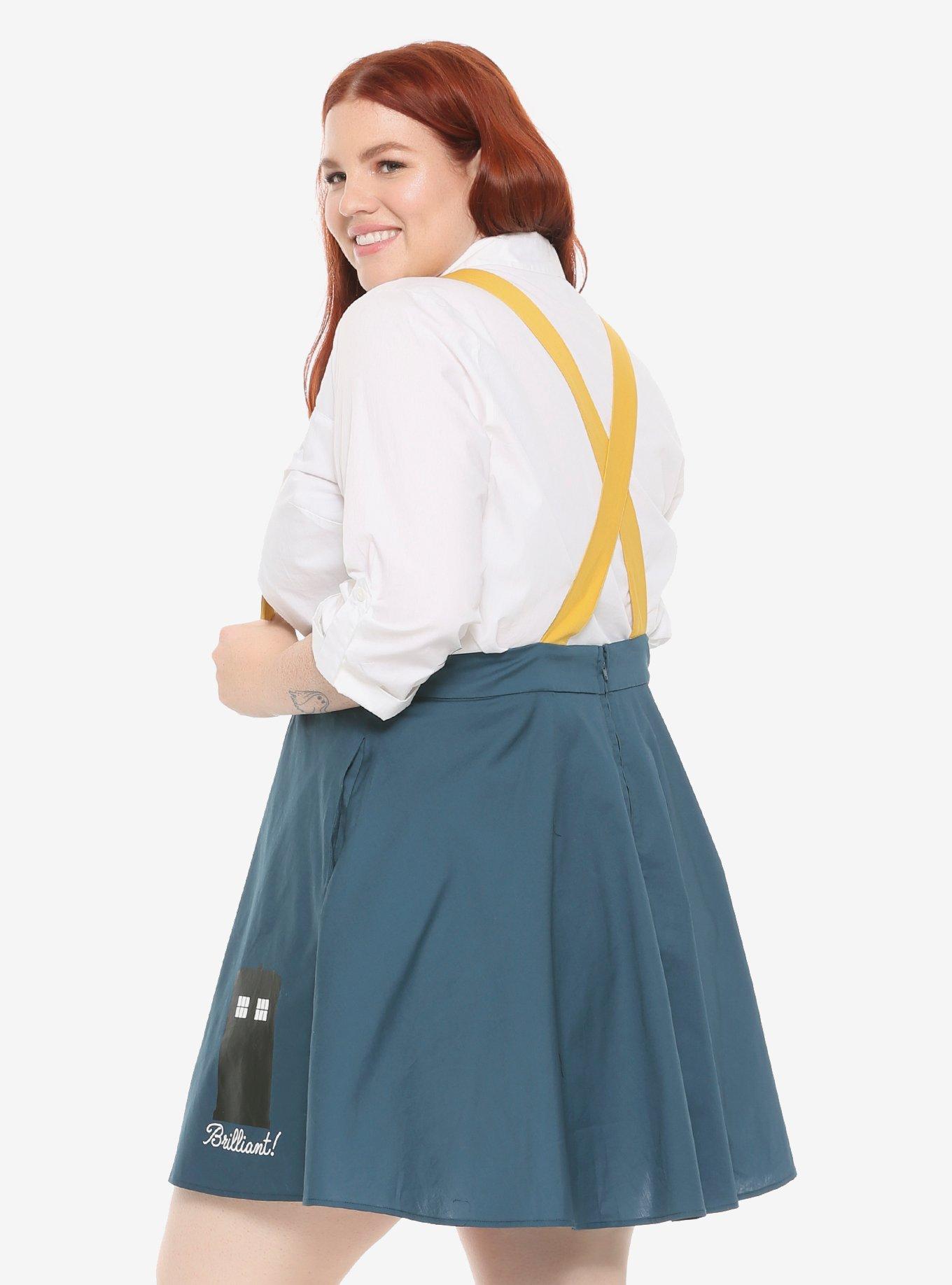 Doctor Who Brilliant Suspender Skirt Plus Size, , alternate