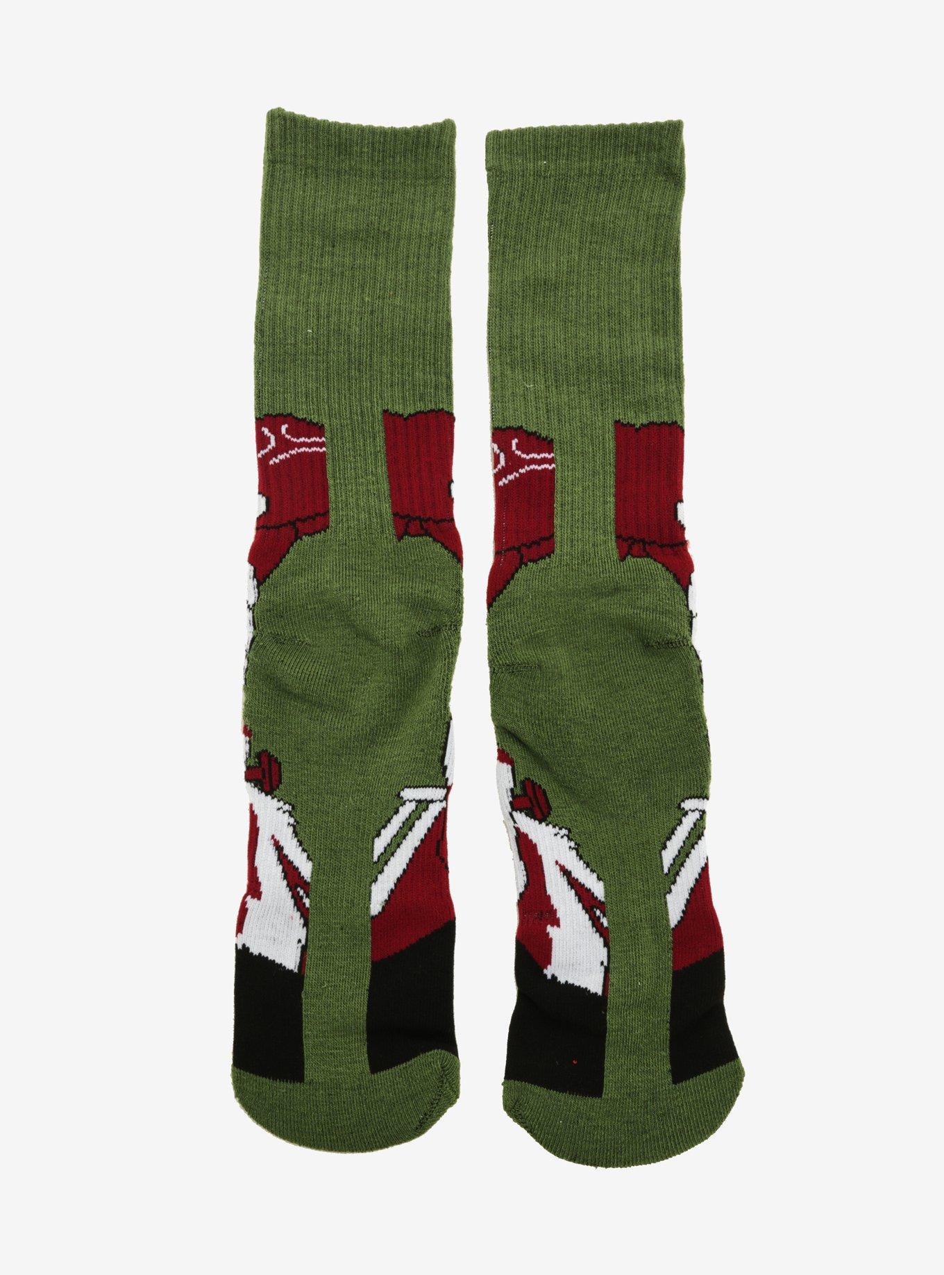 Rick And Morty Battle Pickle Rick Socks - BoxLunch Exclusive, , alternate