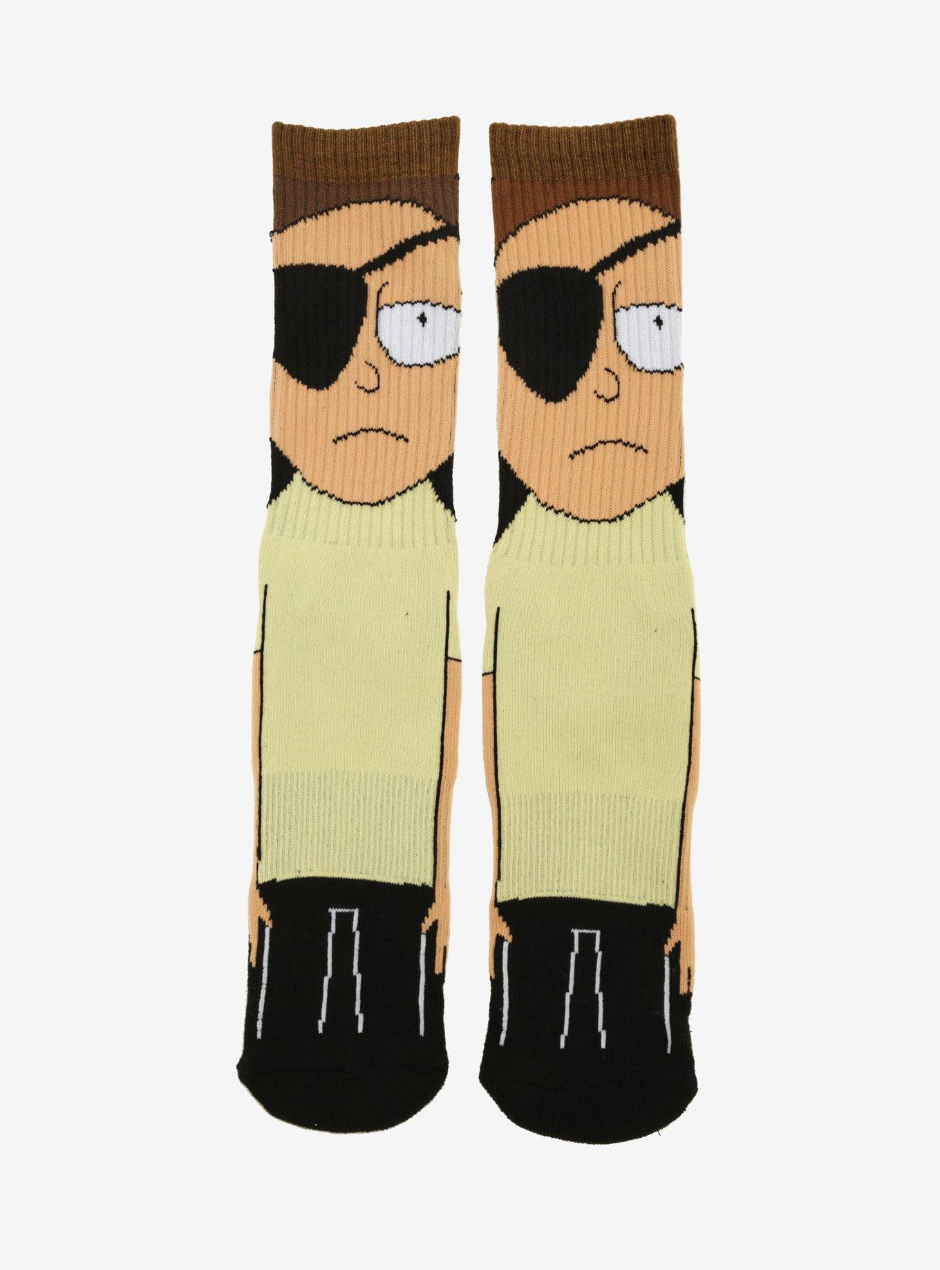 Rick And Morty Evil Morty Socks - BoxLunch Exclusive, , alternate