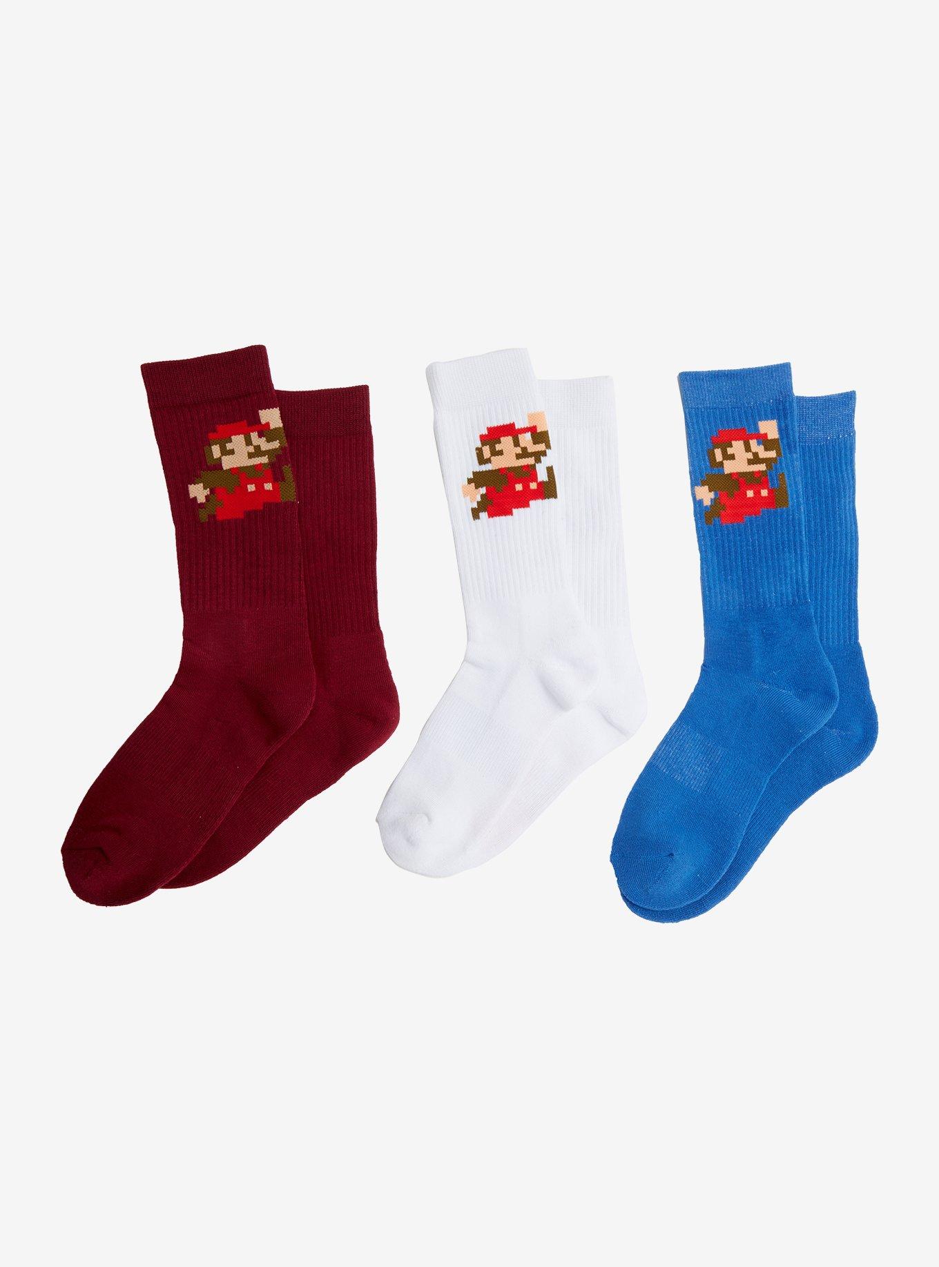Nintendo Super Mario Crew Socks 3 Pair, , alternate