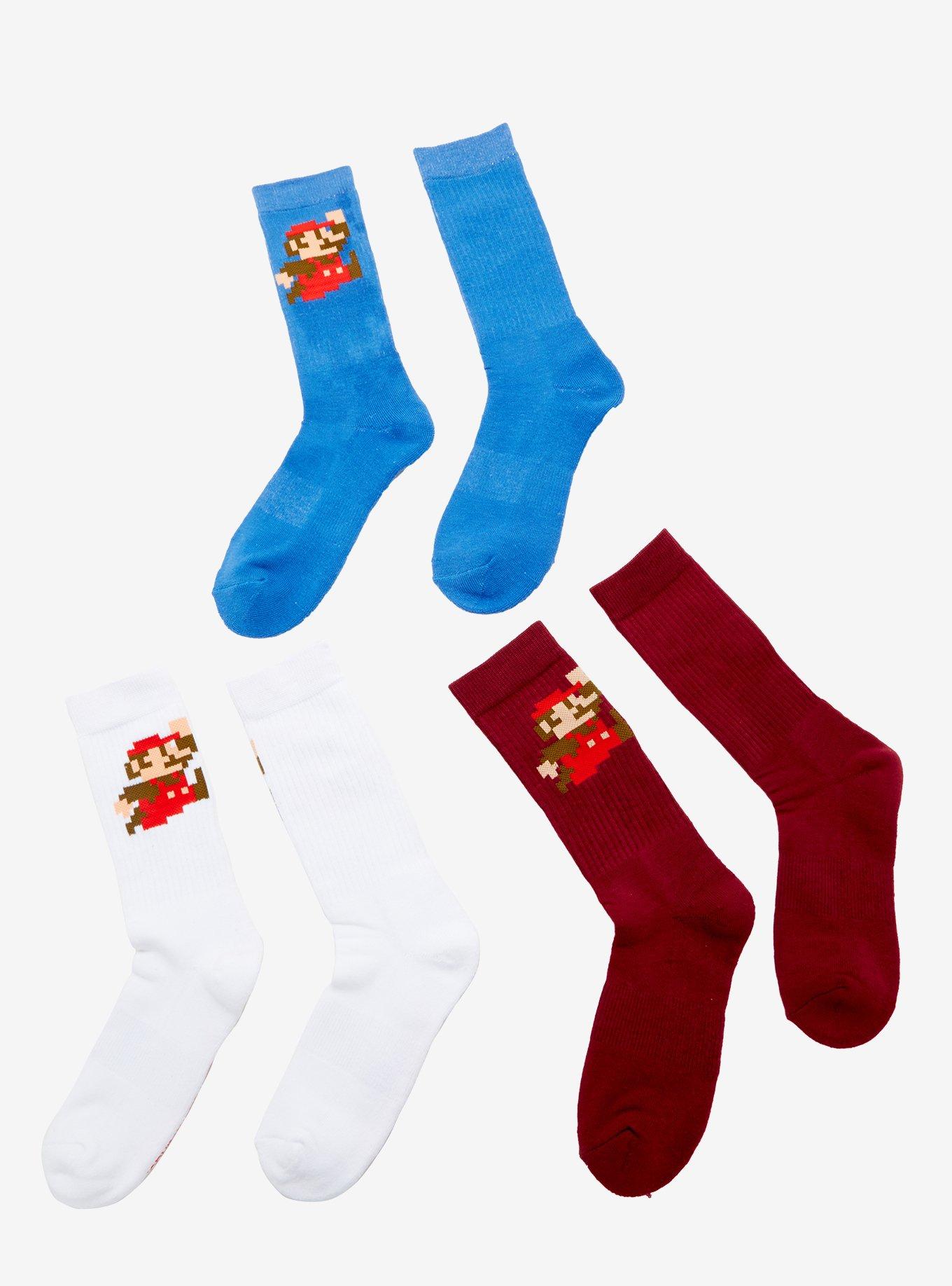 Nintendo Super Mario Crew Socks 3 Pair, , alternate