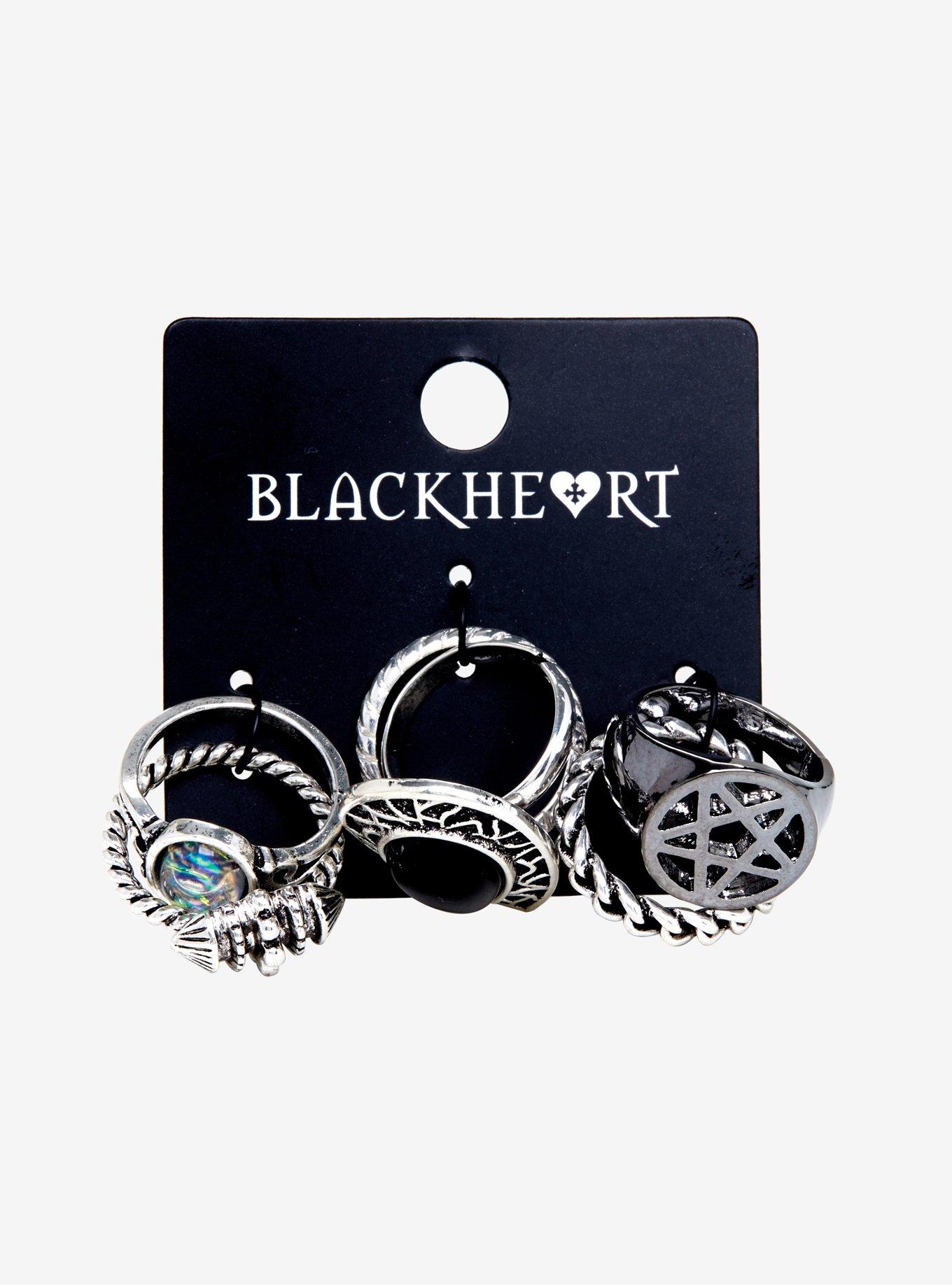 Blackheart Witchy Ring Set, , alternate