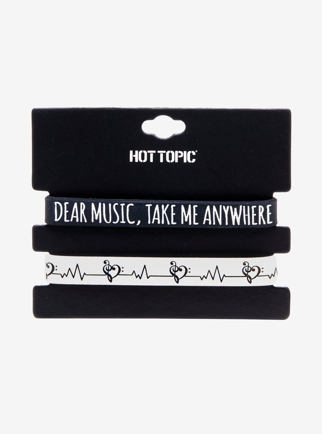 Music Rubber Bracelet Set, , alternate