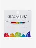 Blackheart Rainbow Cord Bracelet, , alternate