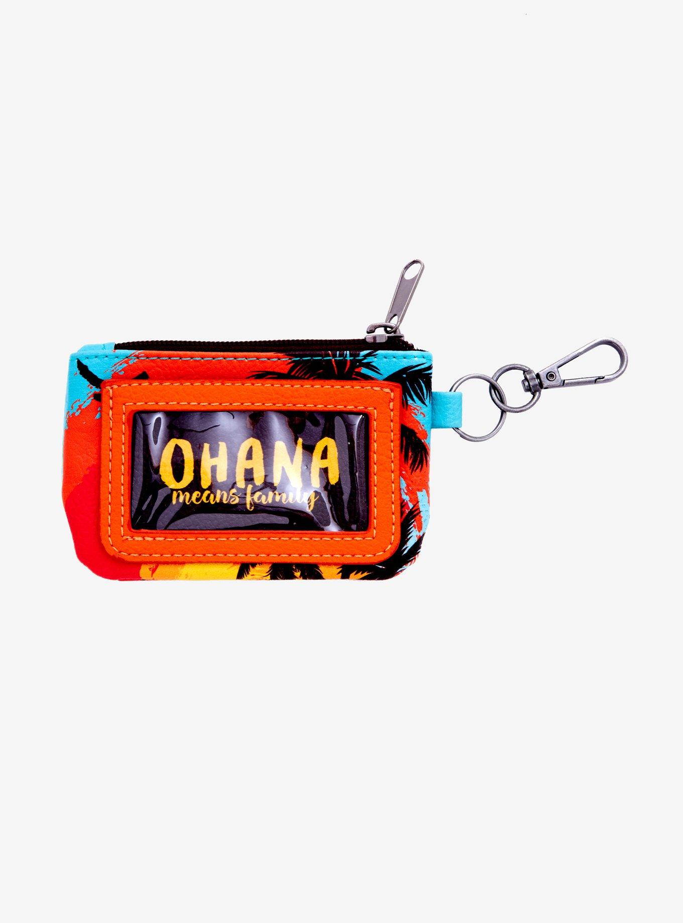 Loungefly Disney Lilo & Stitch Tropical Key Ring ID Wallet, , alternate
