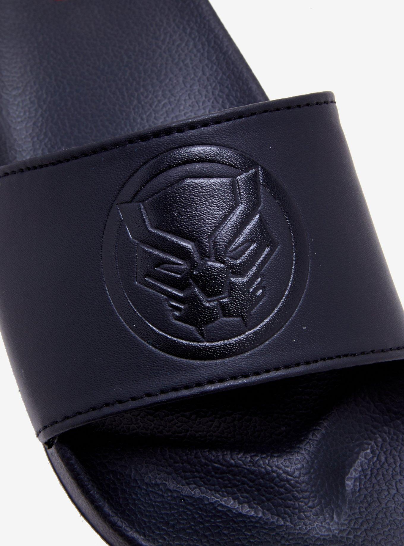 Marvel Black Panther Slide Sandals, BLACK, alternate