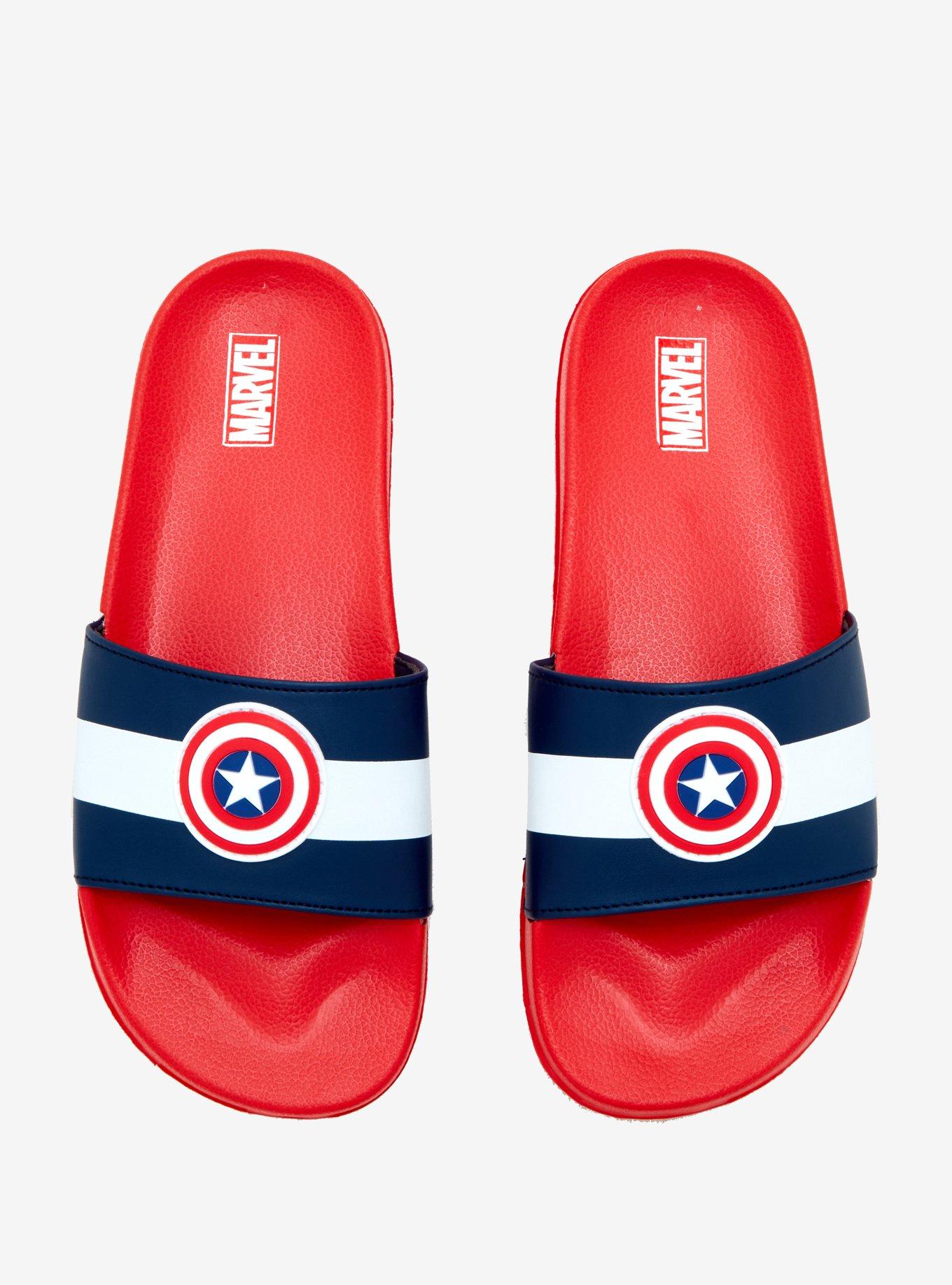 Marvel Captain America Slide Sandals, MULTI, alternate