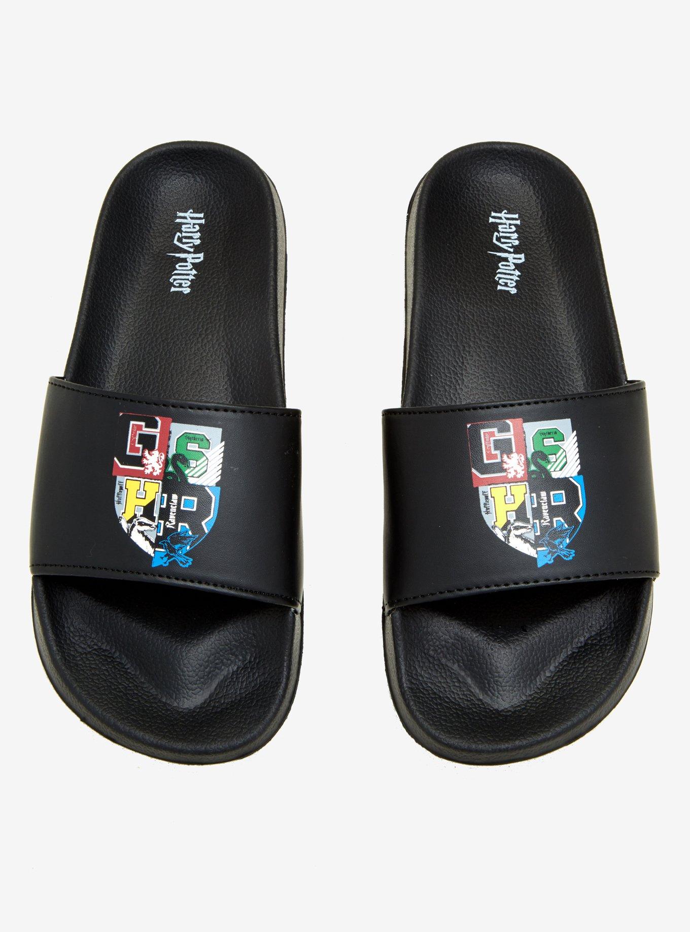 Harry Potter Hogwarts House Crest Slide Sandals, , alternate