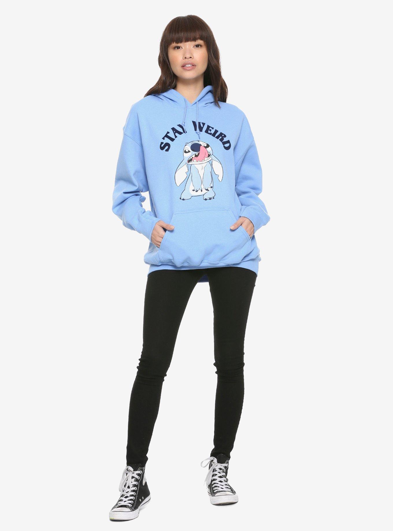 Disney Lilo & Stitch Stay Weird Girls Hoodie, , alternate