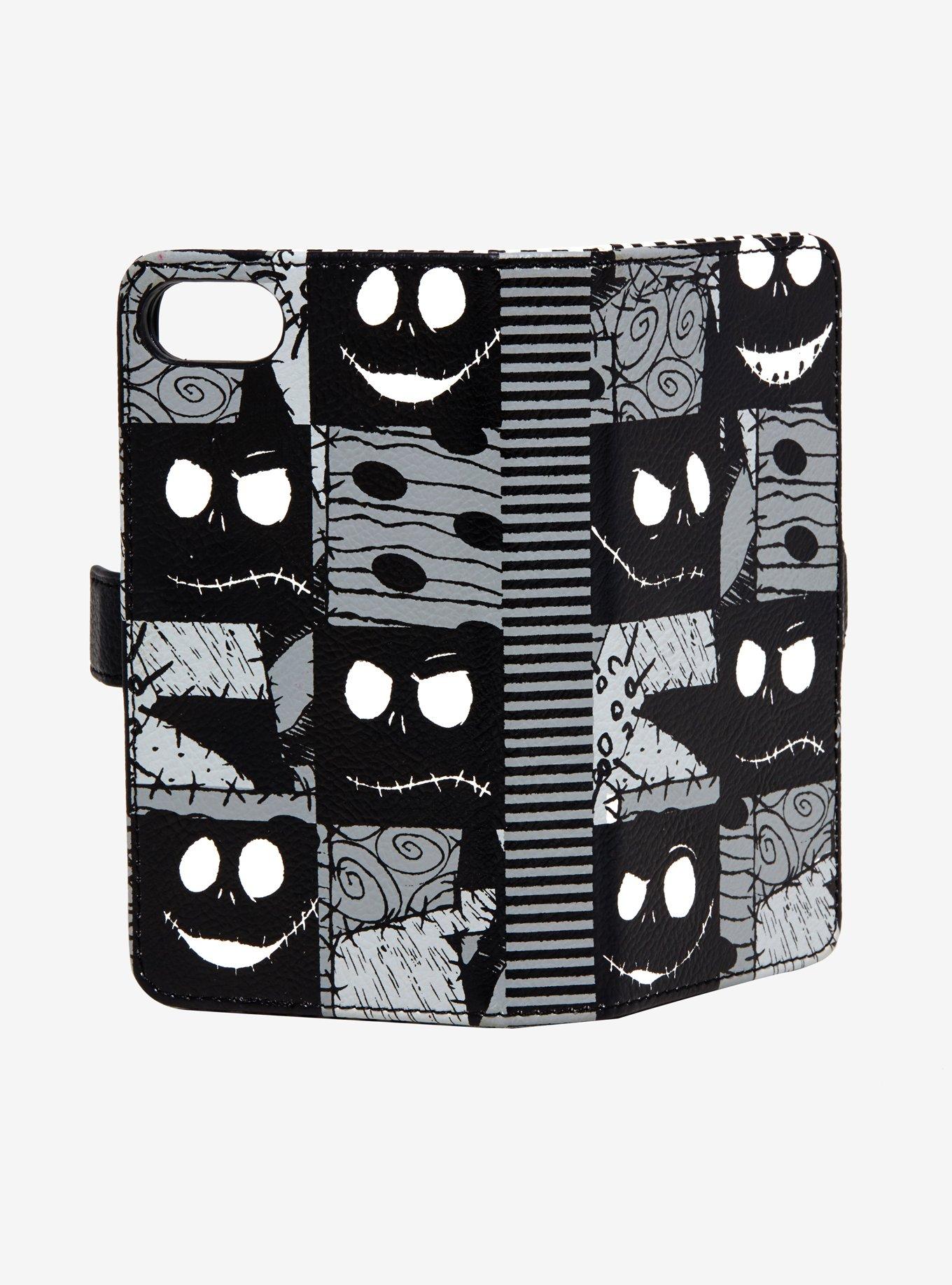 The Nightmare Before Christmas 25th Anniversary Jack Skellington Checkered Folio iPhone Case, , alternate