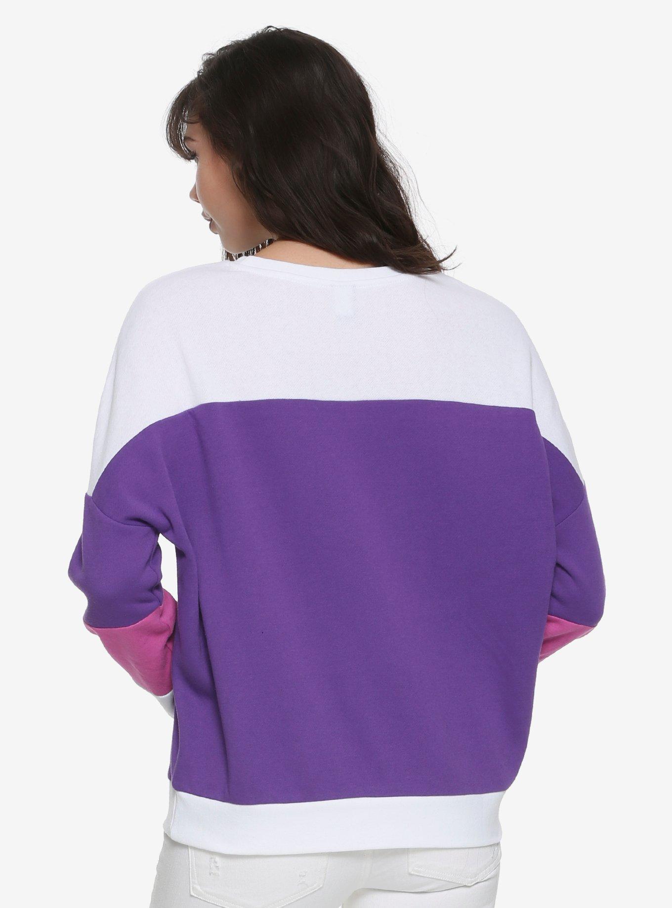 Disney Alice In Wonderland Cheshire Cat Color-Block Sweater, , alternate