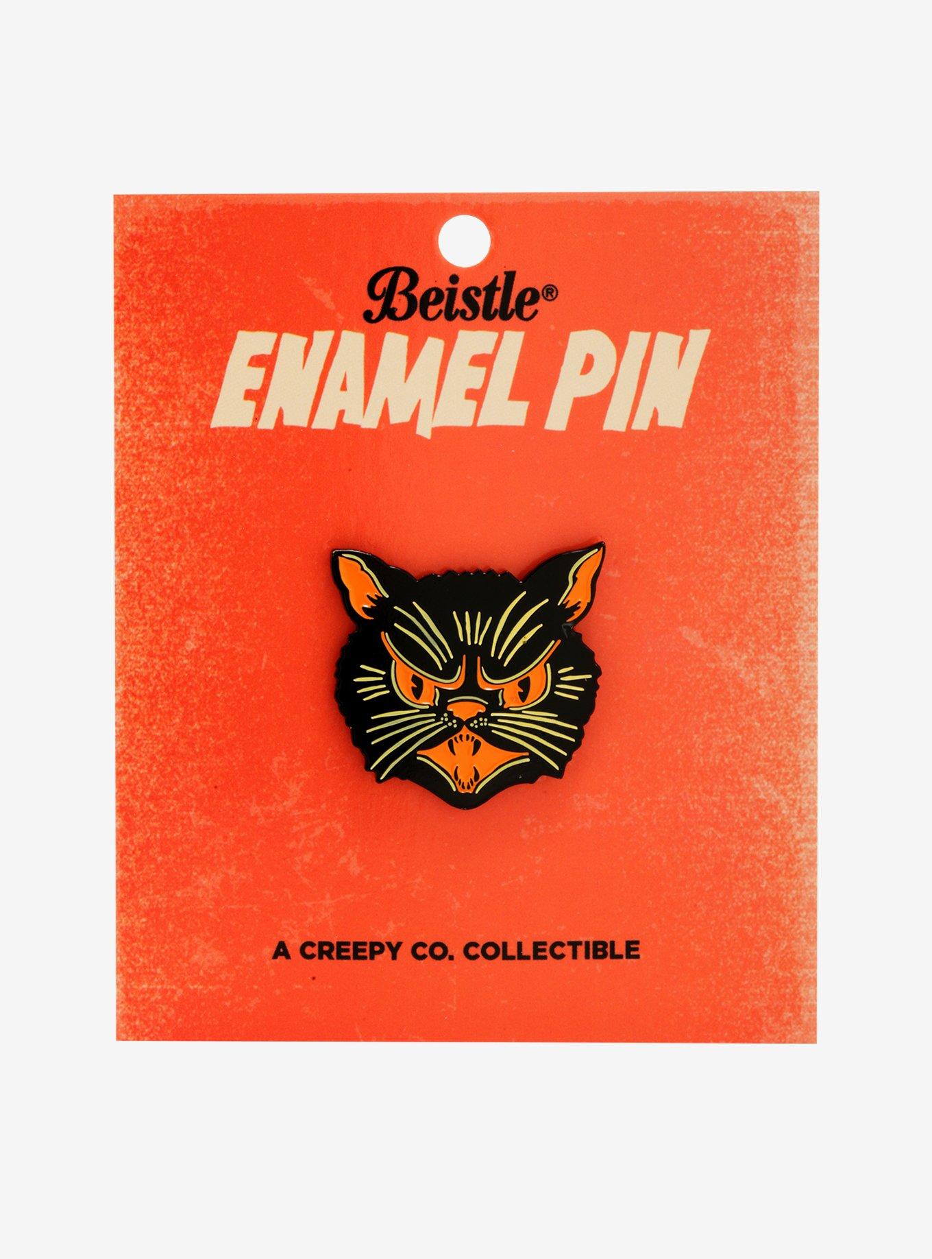 Beistle Scratch Cat Enamel Pin, , alternate