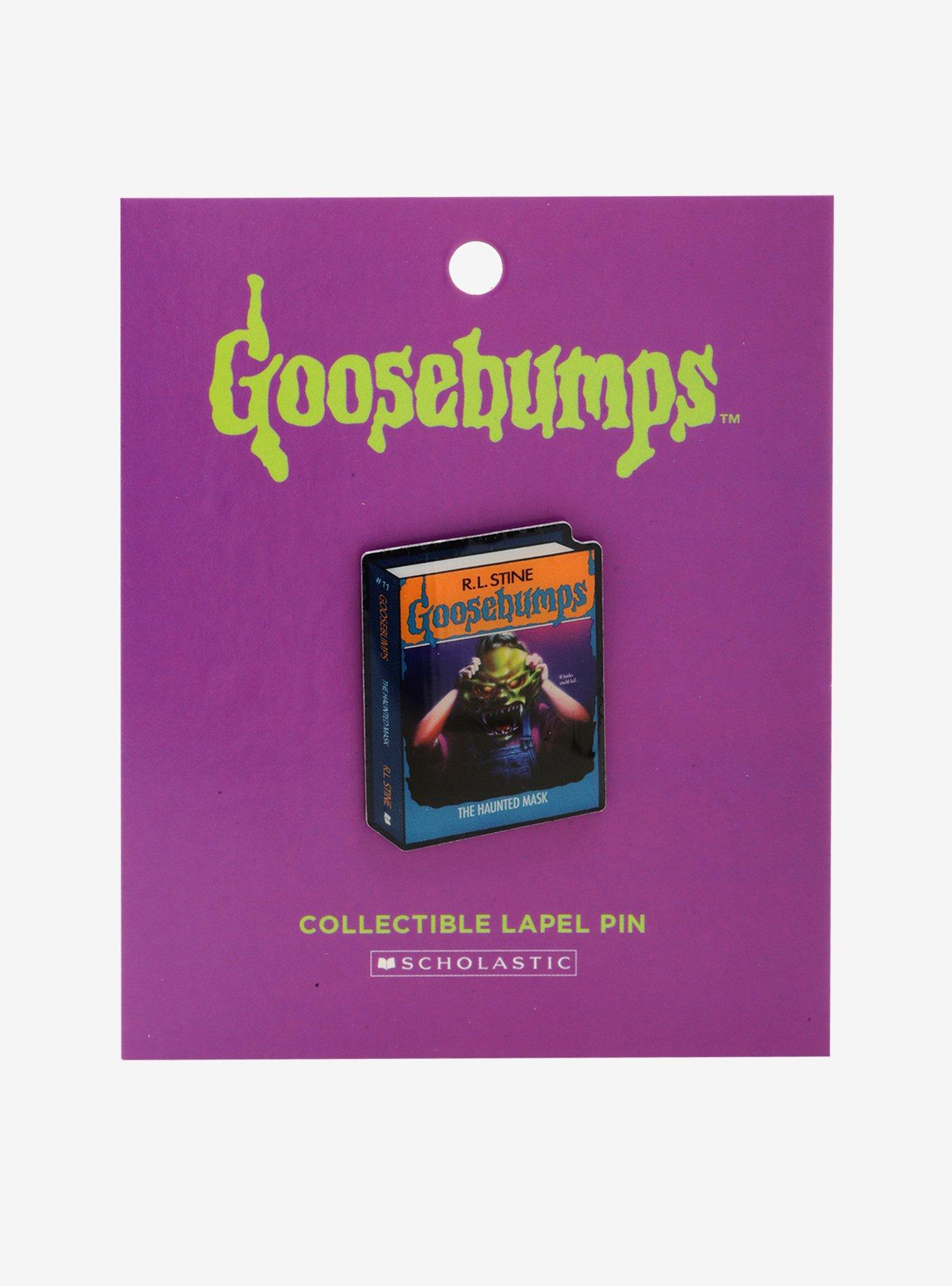 Goosebumps The Haunted Mask Book Cover Enamel Pin, , alternate