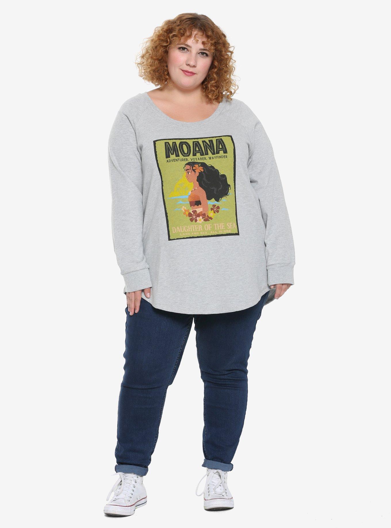Disney Moana Adventurer Girls Sweatshirt Plus Size, , alternate
