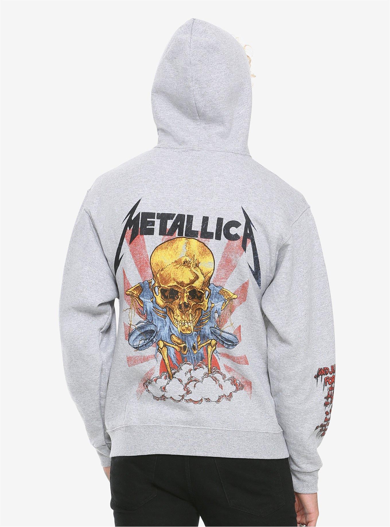 Metallica Justice For All Grey Hoodie