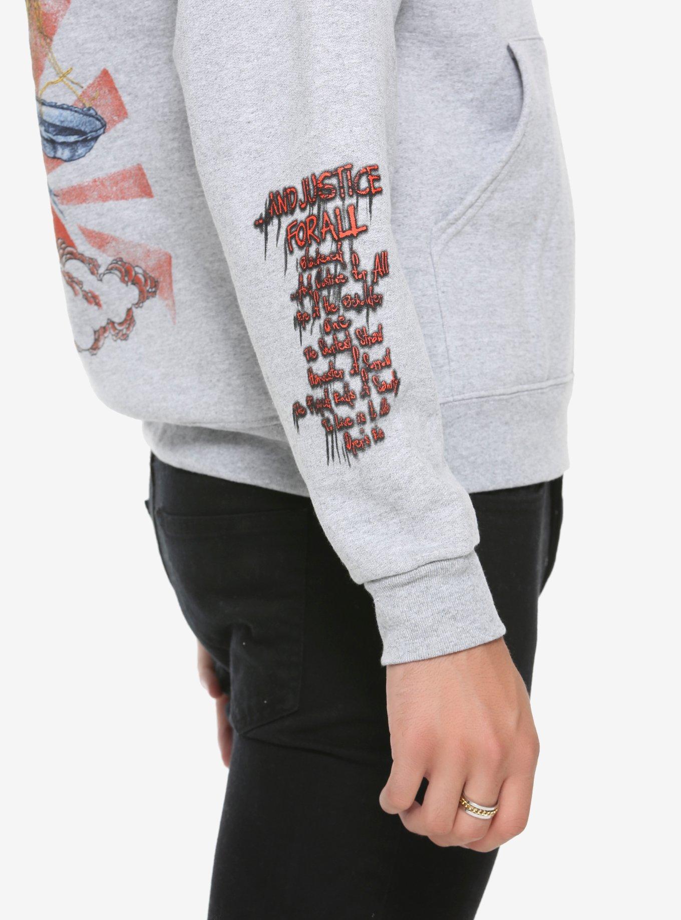 Metallica Justice For All Grey Hoodie, , alternate