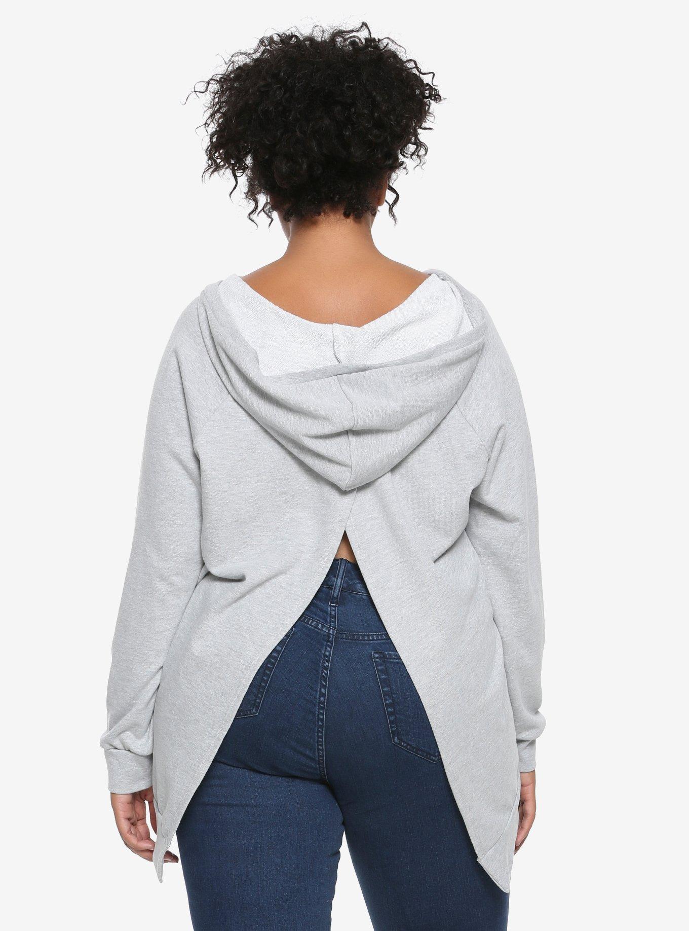 Marvel Thor Split Back Hooded Sweatshirt Plus Size, , alternate