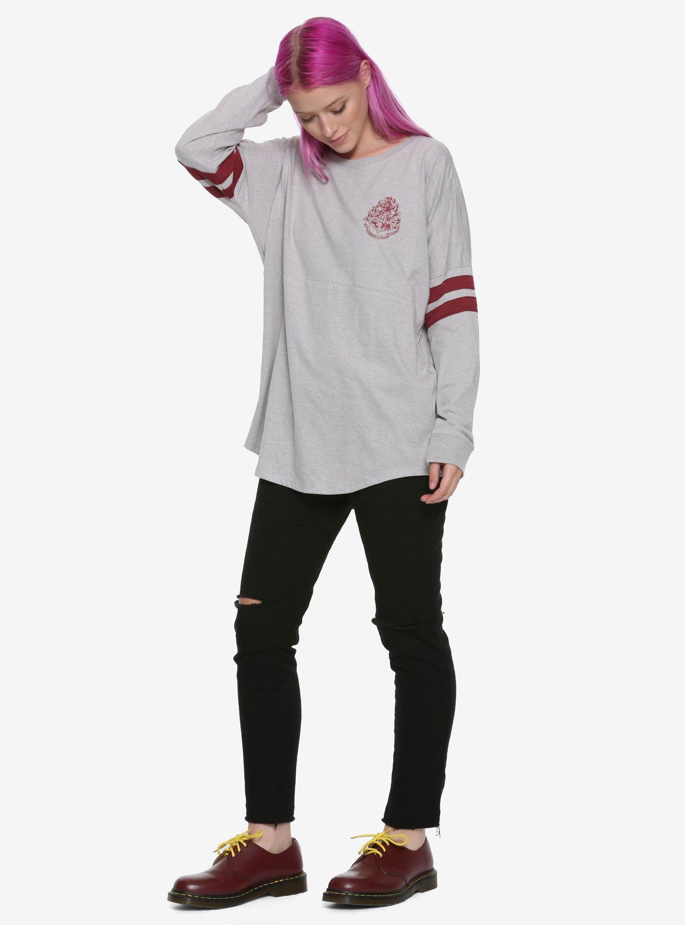 Harry Potter Hogwarts Dropped Shoulder Girls Long-Sleeve T-Shirt, , alternate