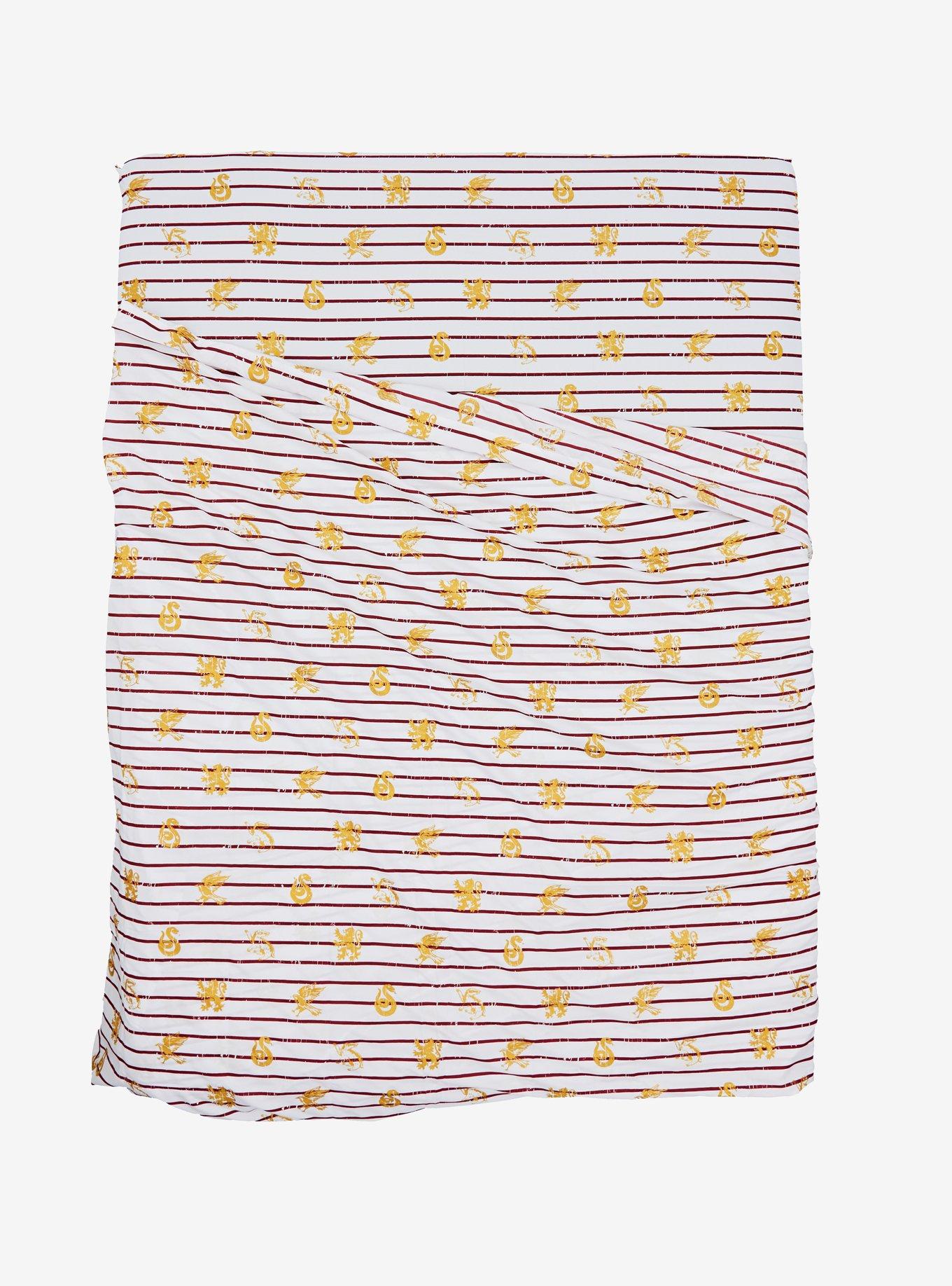 Harry Potter Hogwarts Crest Striped Full Sheet Set, , alternate
