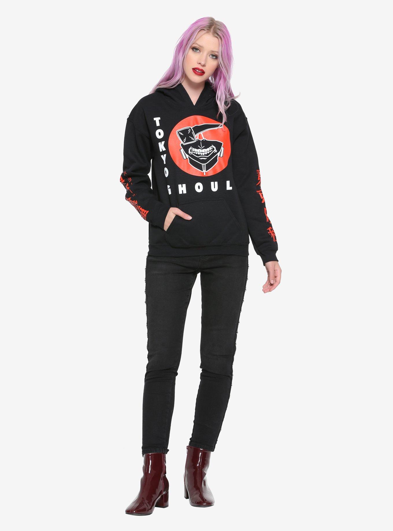 Tokyo Ghoul Kaneki Mask Girls Hoodie, , alternate