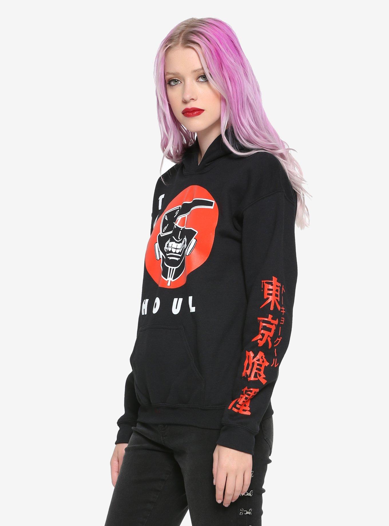 Tokyo Ghoul Kaneki Mask Girls Hoodie, , alternate