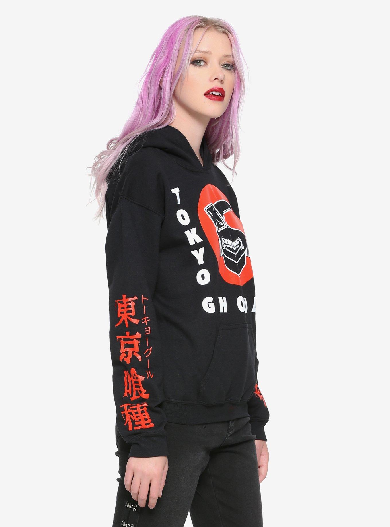 Tokyo Ghoul Kaneki Mask Girls Hoodie, , alternate