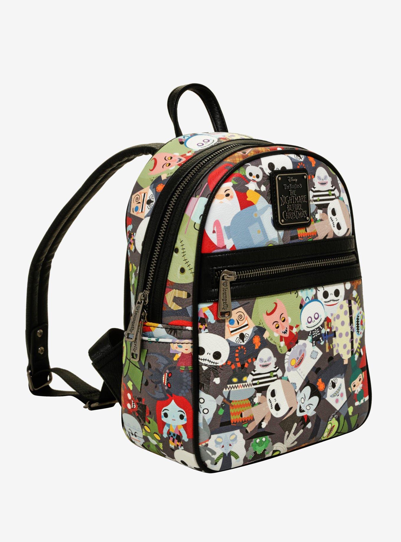 Loungefly The Nightmare Before Christmas Chibi Characters Mini Backpack, , alternate
