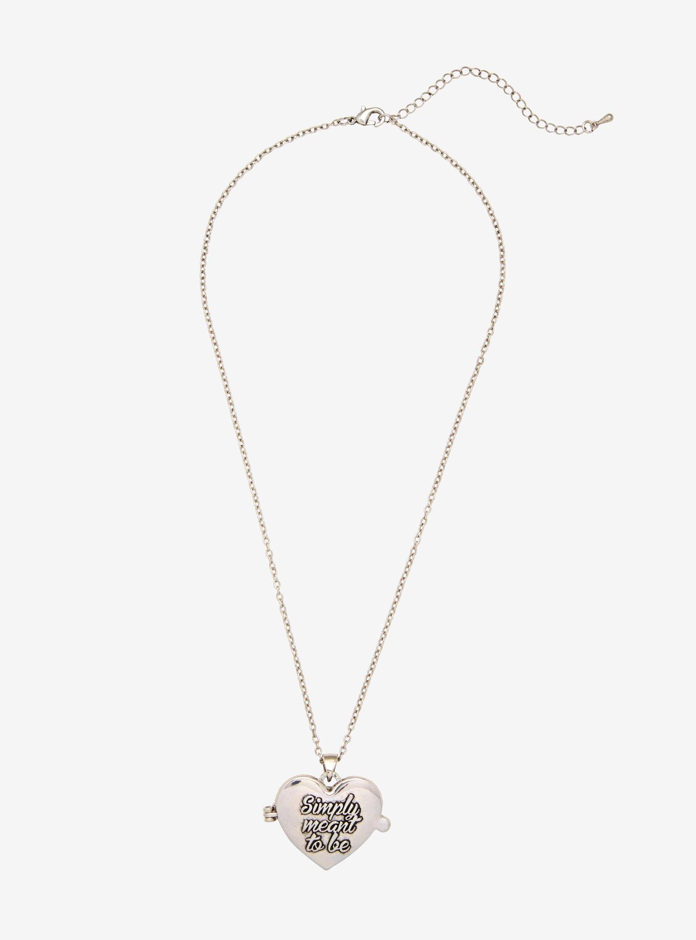 The Nightmare Before Christmas Simply Meant To Be Locket Necklace, , alternate