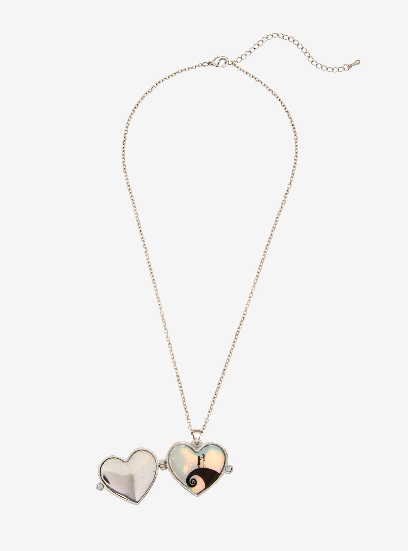 The Nightmare Before Christmas Simply Meant To Be Locket Necklace, , alternate