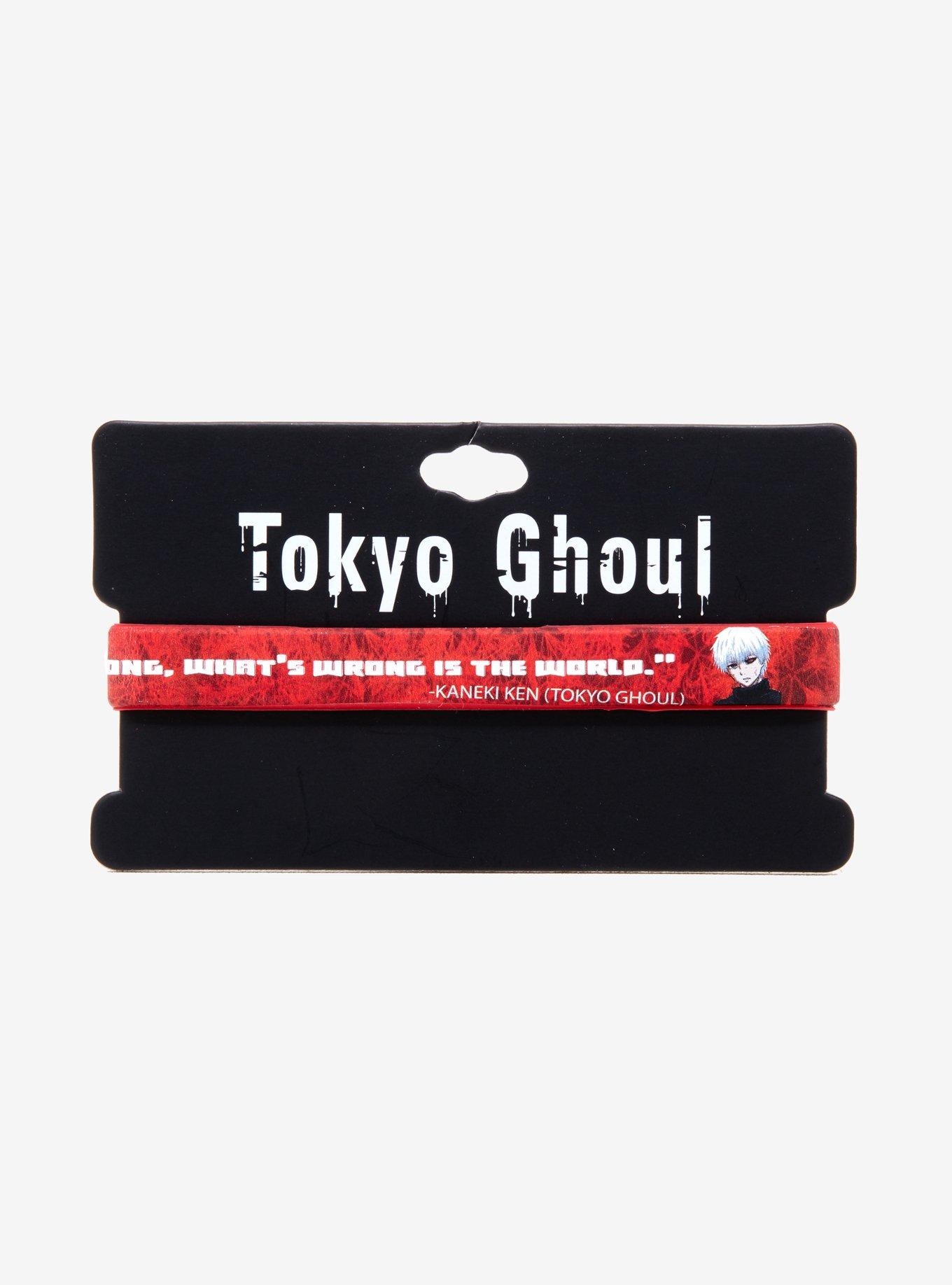 Tokyo Ghoul Ken Kaneki Quote Rubber Bracelet, , alternate