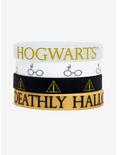 Harry Potter Deathly Hallows Rubber Bracelet Set, , alternate