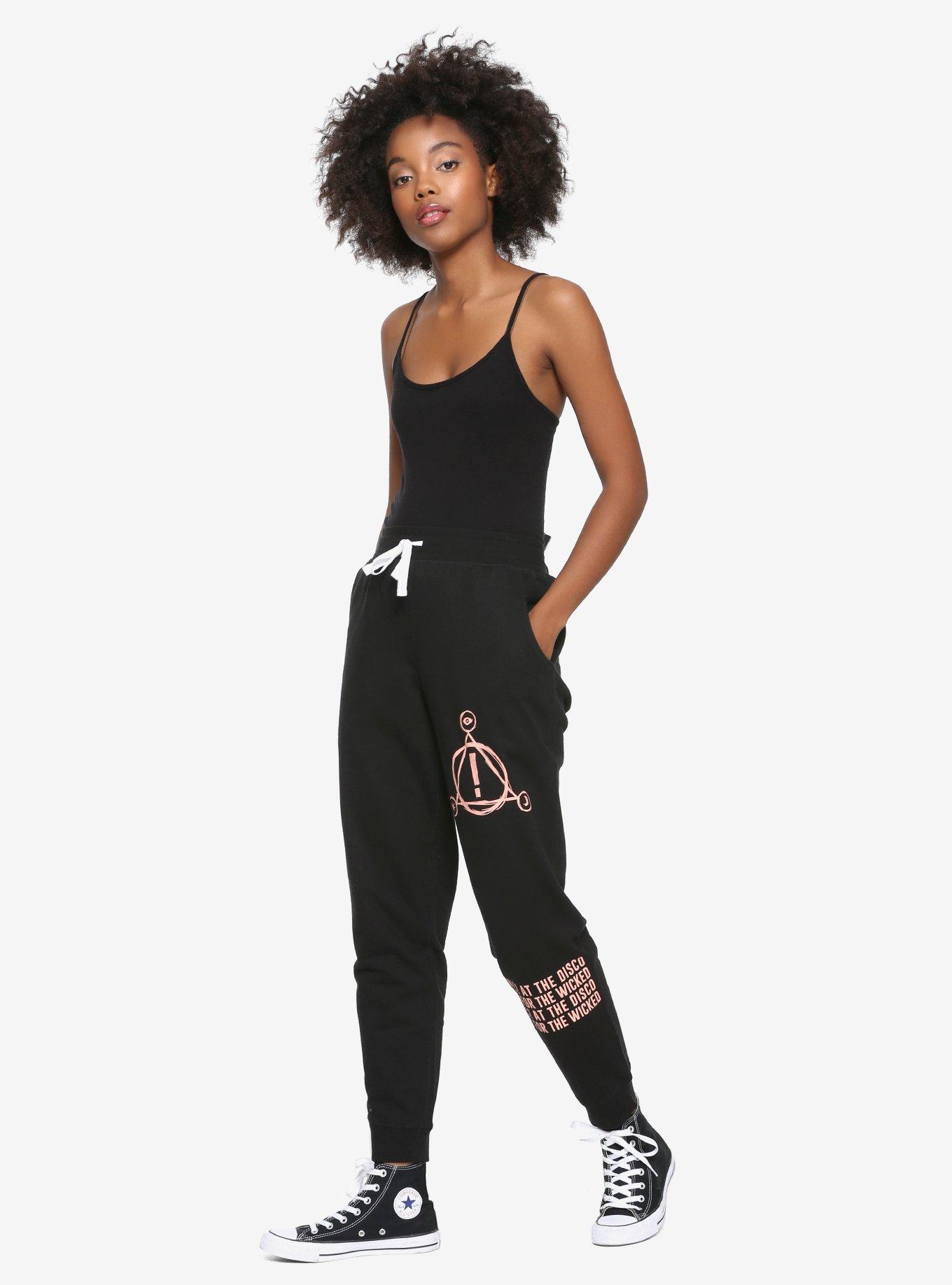 Panic! At The Disco Pray For The Wicked Pink Logo Girls Jogger Pants, , alternate
