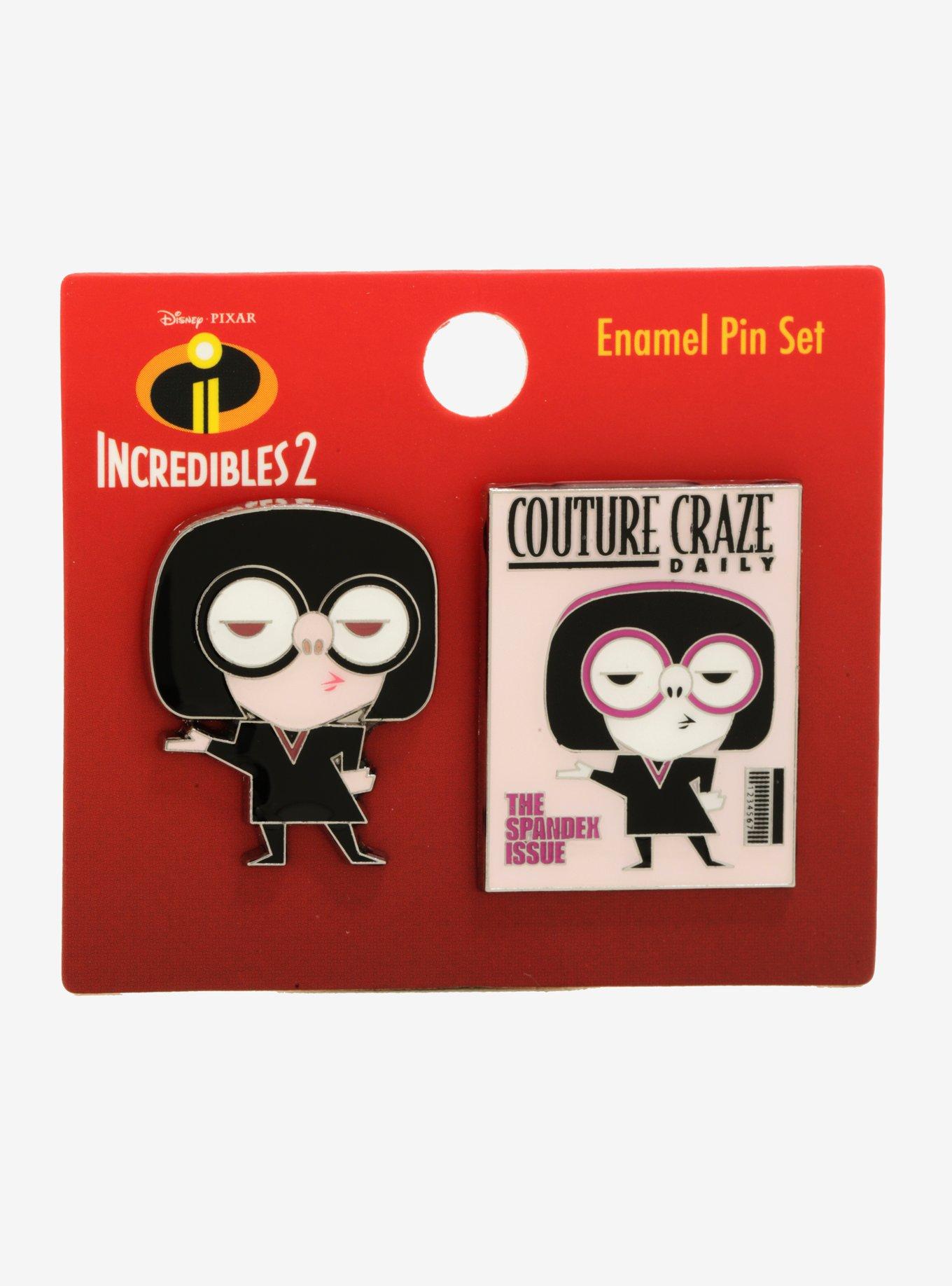 Disney Pixar Incredibles 2 Edna Mode Enamel Pin Set - BoxLunch Exclusive, , alternate