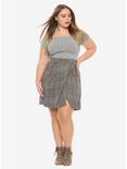 Outlander Faux Side-Tie Skirt Plus Size Hot Topic Exclusive, , alternate