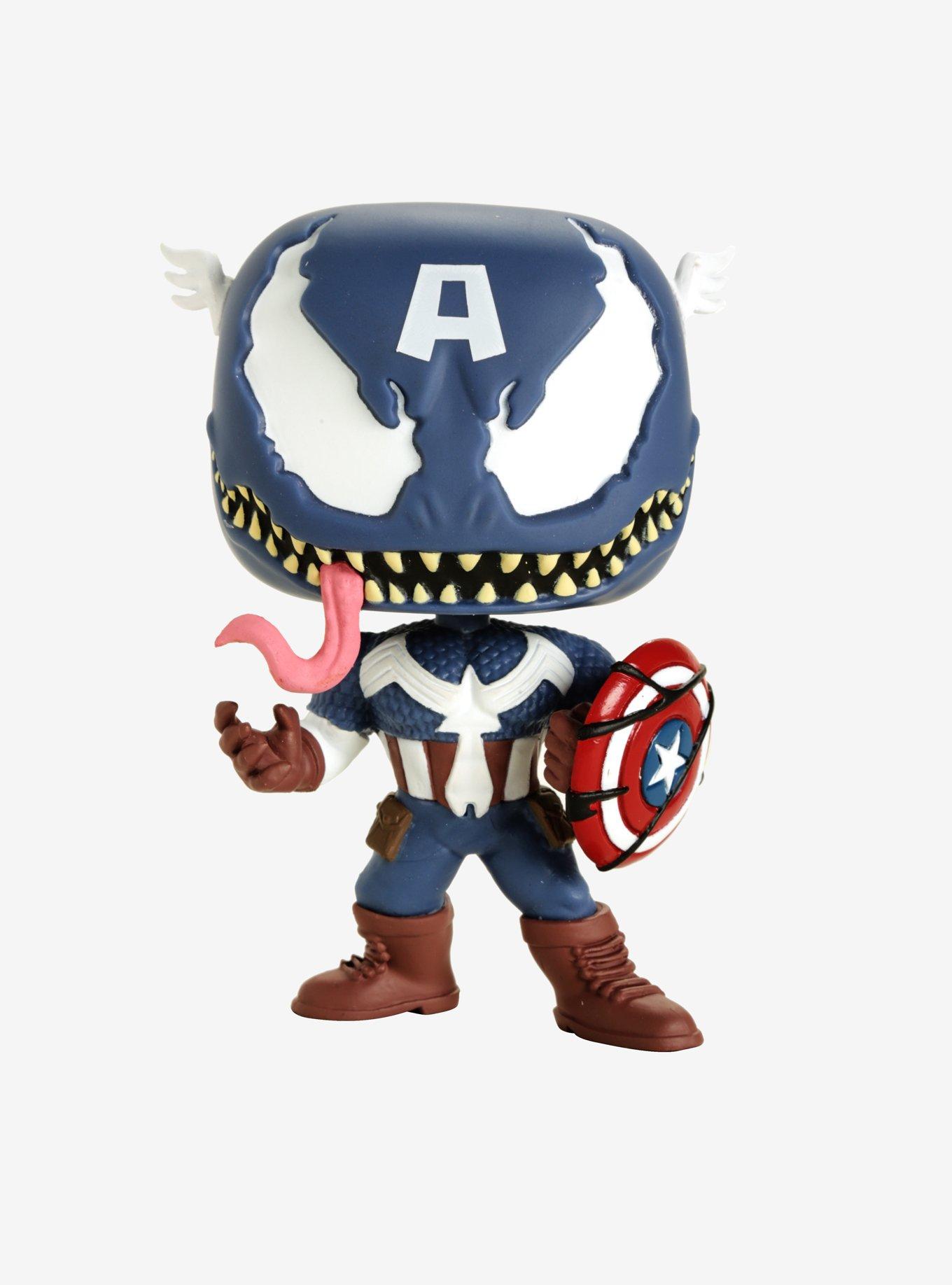 Funko Marvel Venom Pop! Venomized Captain America Bobble-Head, , alternate