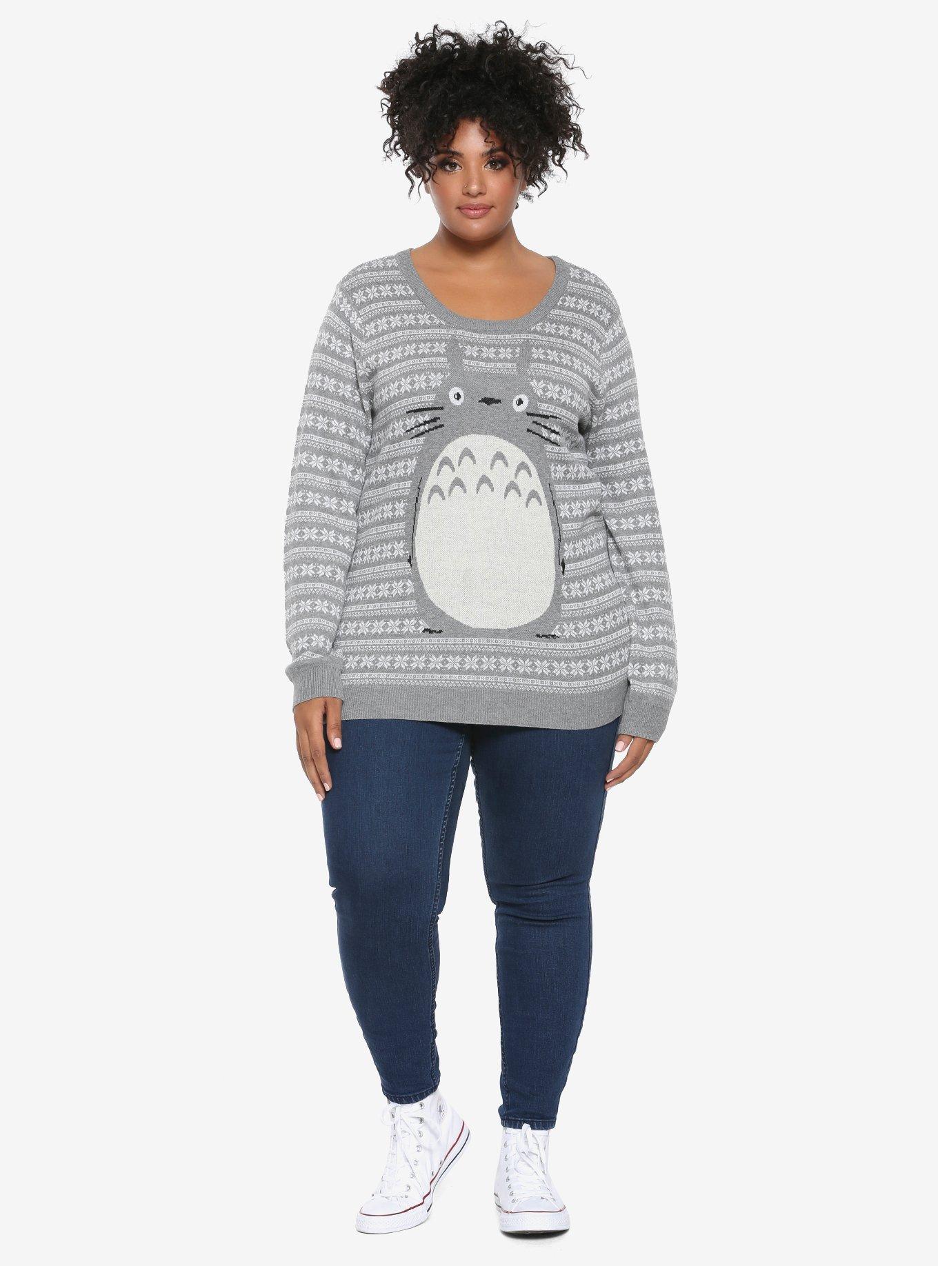 Studio Ghibli My Neighbor Totoro Fair Isle Sweater Plus Size, , alternate