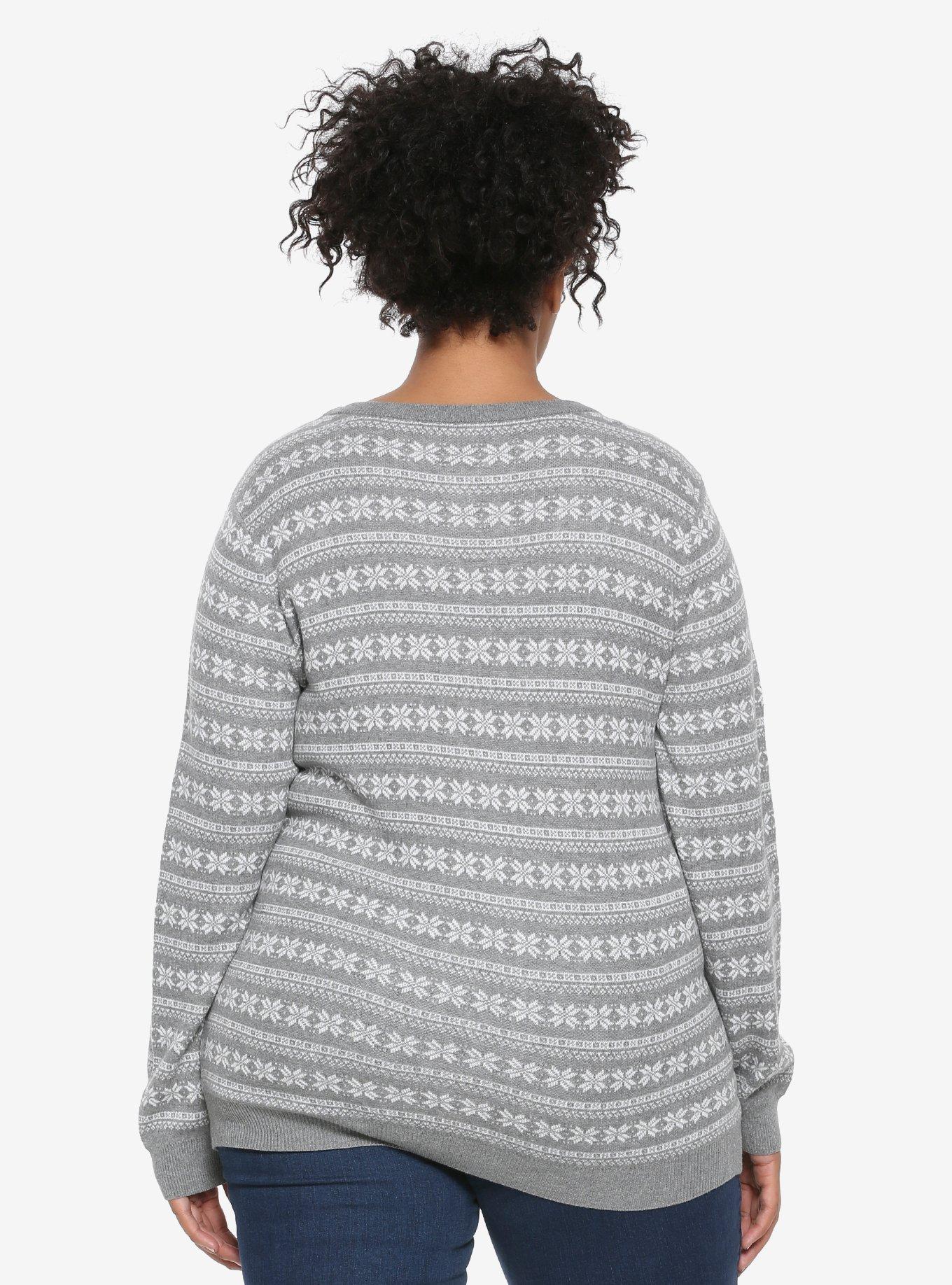 Studio Ghibli My Neighbor Totoro Fair Isle Sweater Plus Size, , alternate