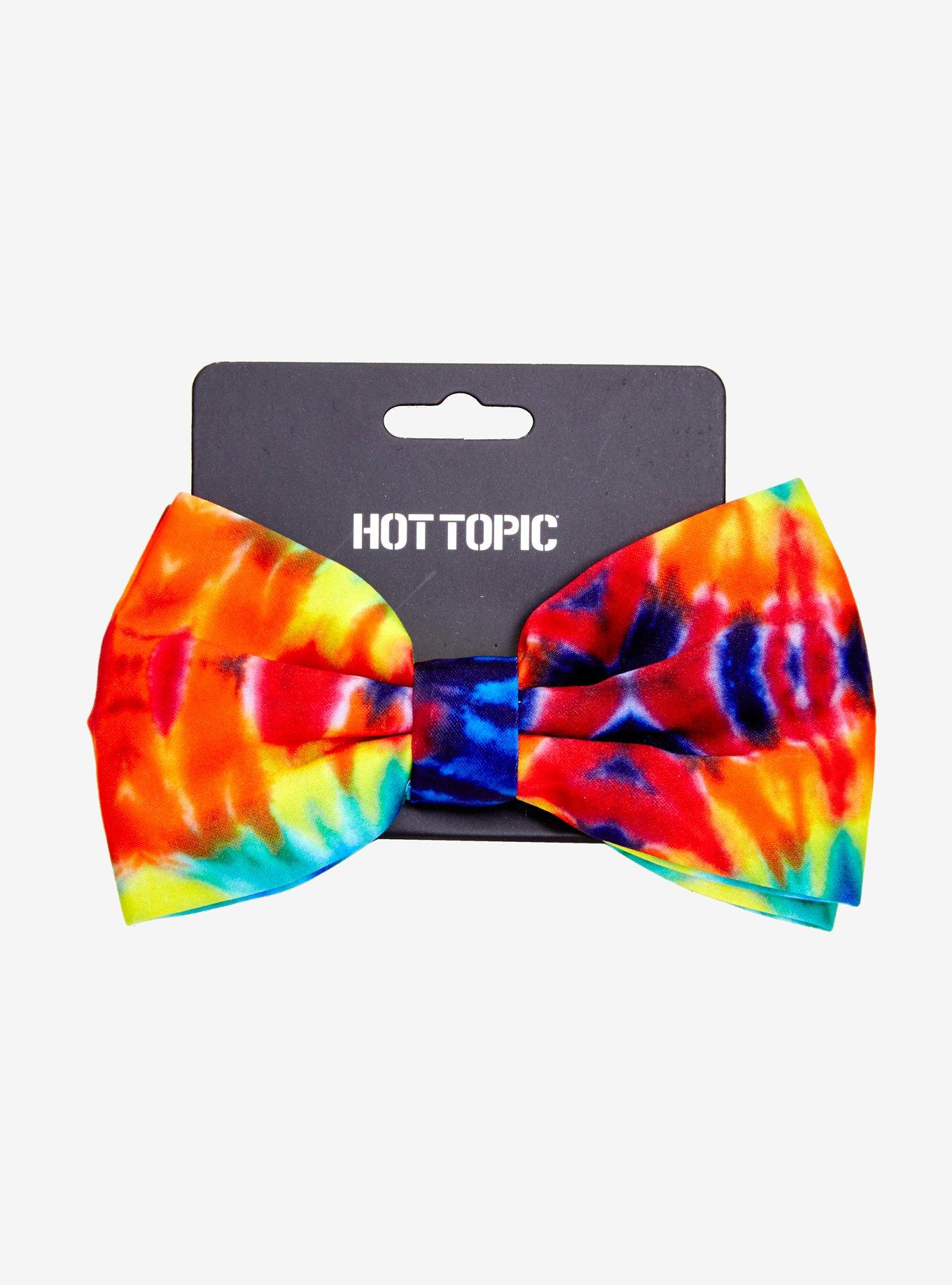 Rainbow Tie Dye Bow Tie, , alternate