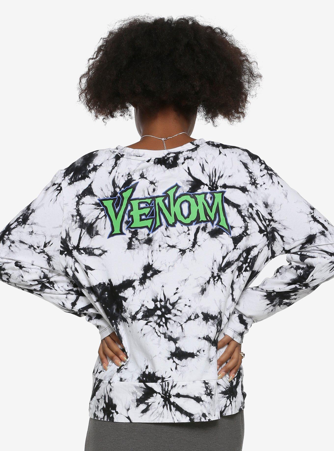Her Universe Marvel Venom Symbiote Acid Wash Girls Long-Sleeve T-Shirt, , alternate