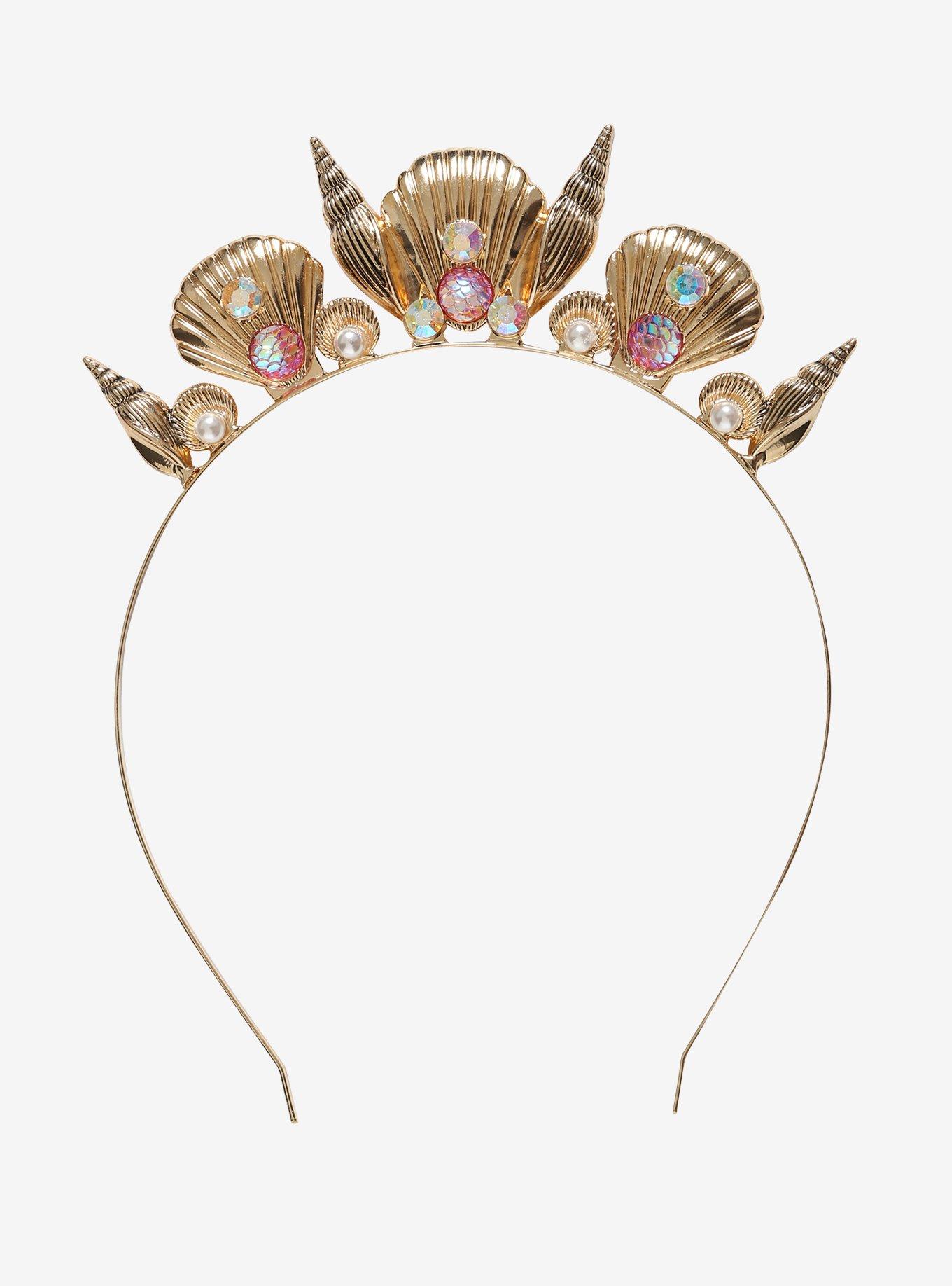 Mermaid Seashell Crown, , alternate