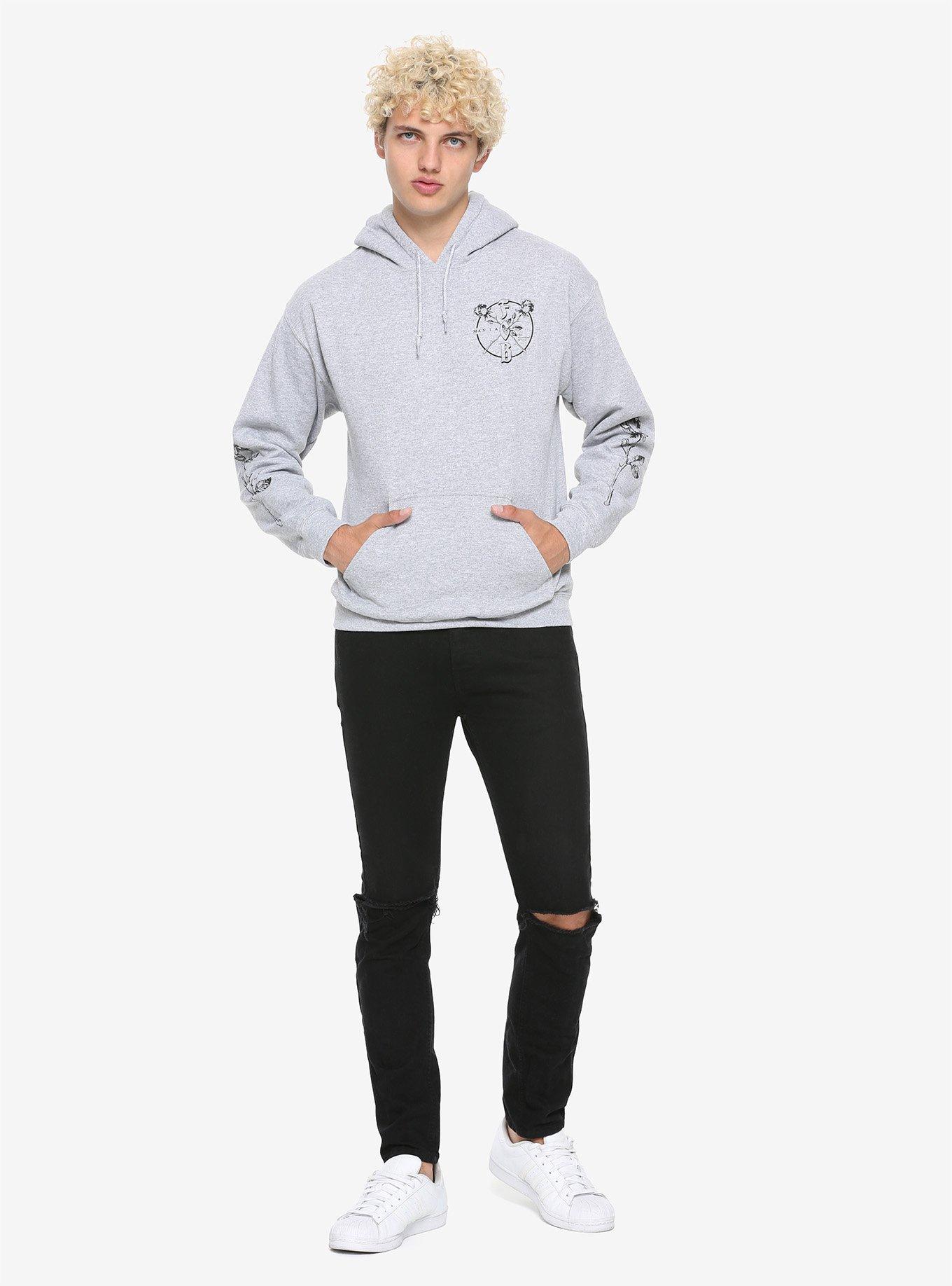 Fall Out Boy Mania Roses Grey Hoodie, , alternate